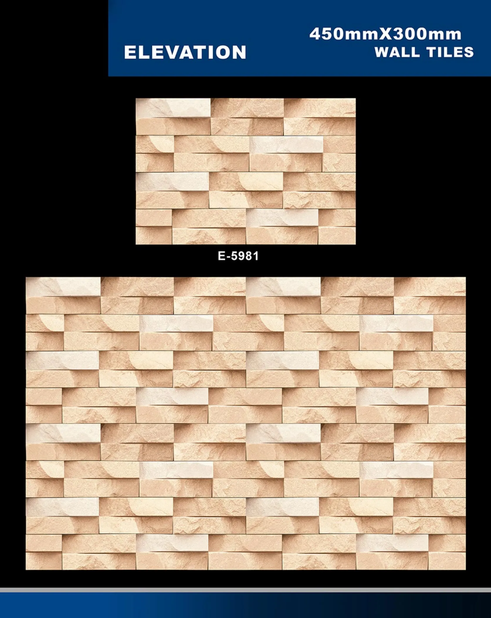 12 X 18 Elevation E 5856 To E 5995 - Design 51 - 300x450mm Elevation