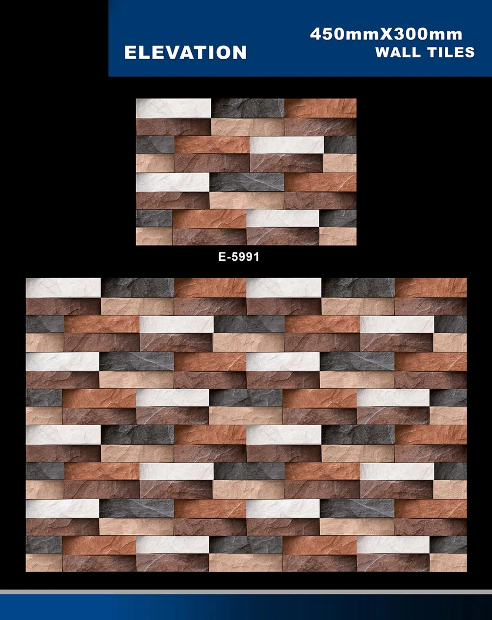 12 X 18 Elevation E 5856 To E 5995 - Design 61 - 300x450mm Elevation