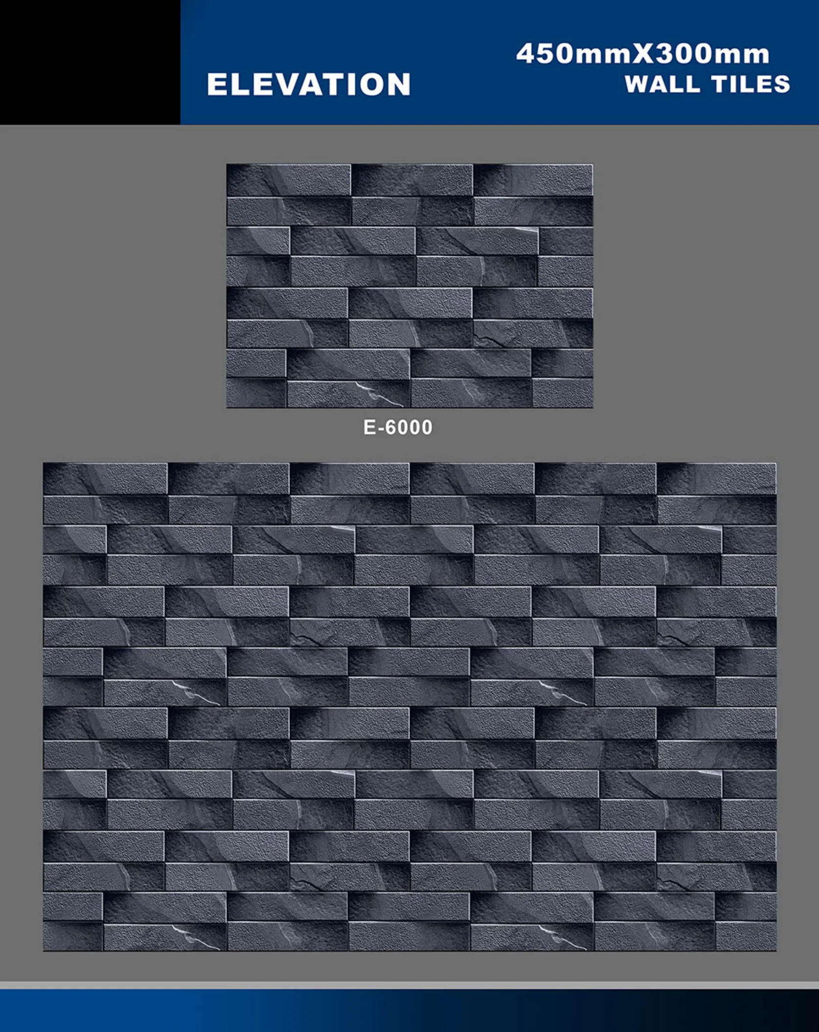 12 X 18 Elevation E 5996 To E 7027 - Design 4 - 300x450mm Elevation