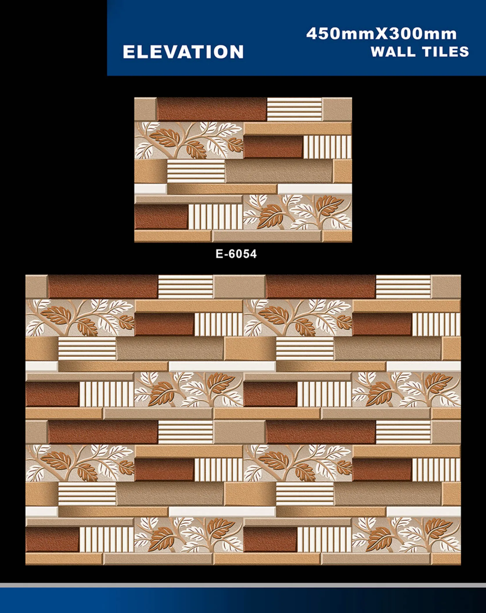 12 X 18 Elevation E 5996 To E 7027 - Design 8 - 300x450mm Elevation