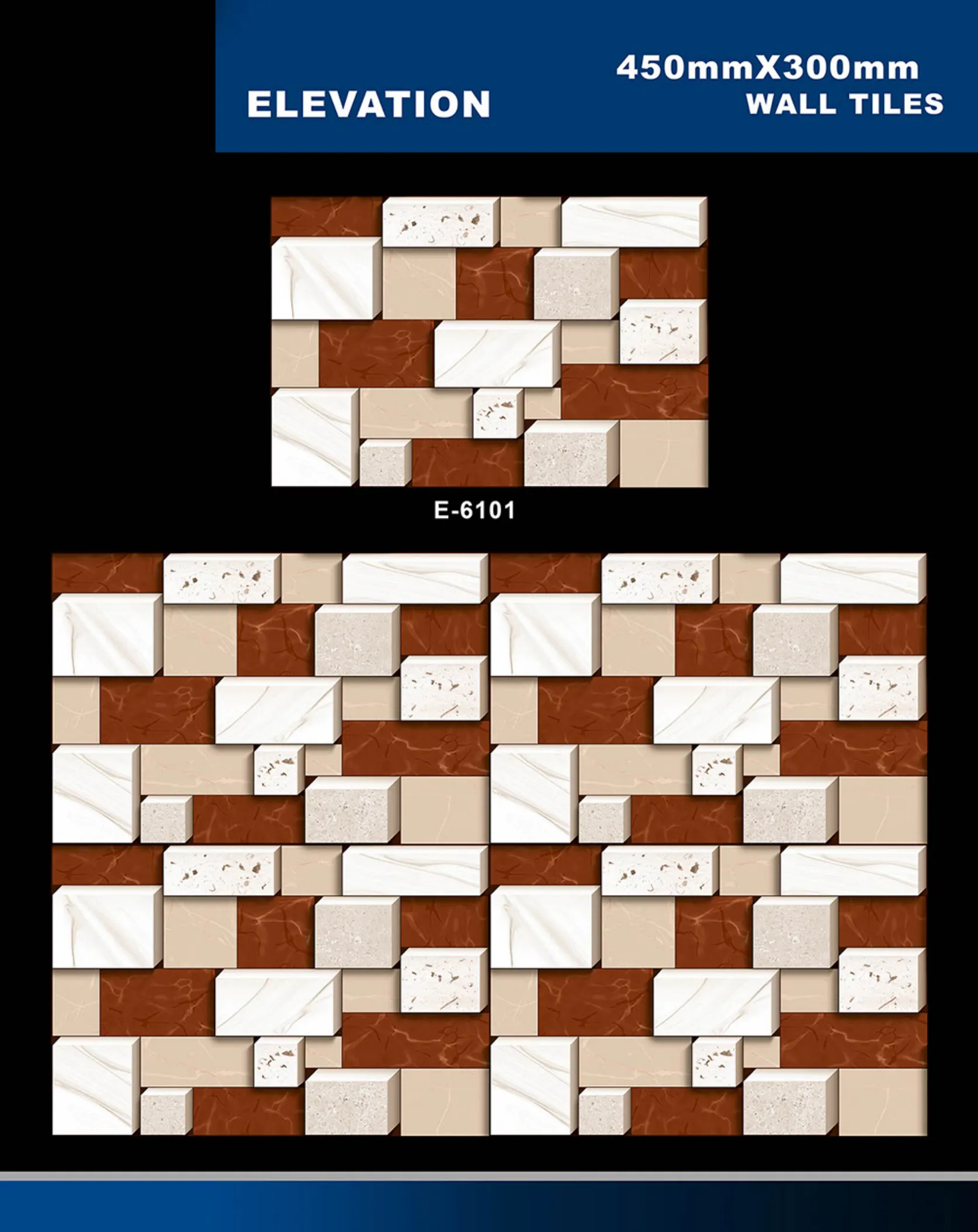 12 X 18 Elevation E 5996 To E 7027 - Design 11 - 300x450mm Elevation