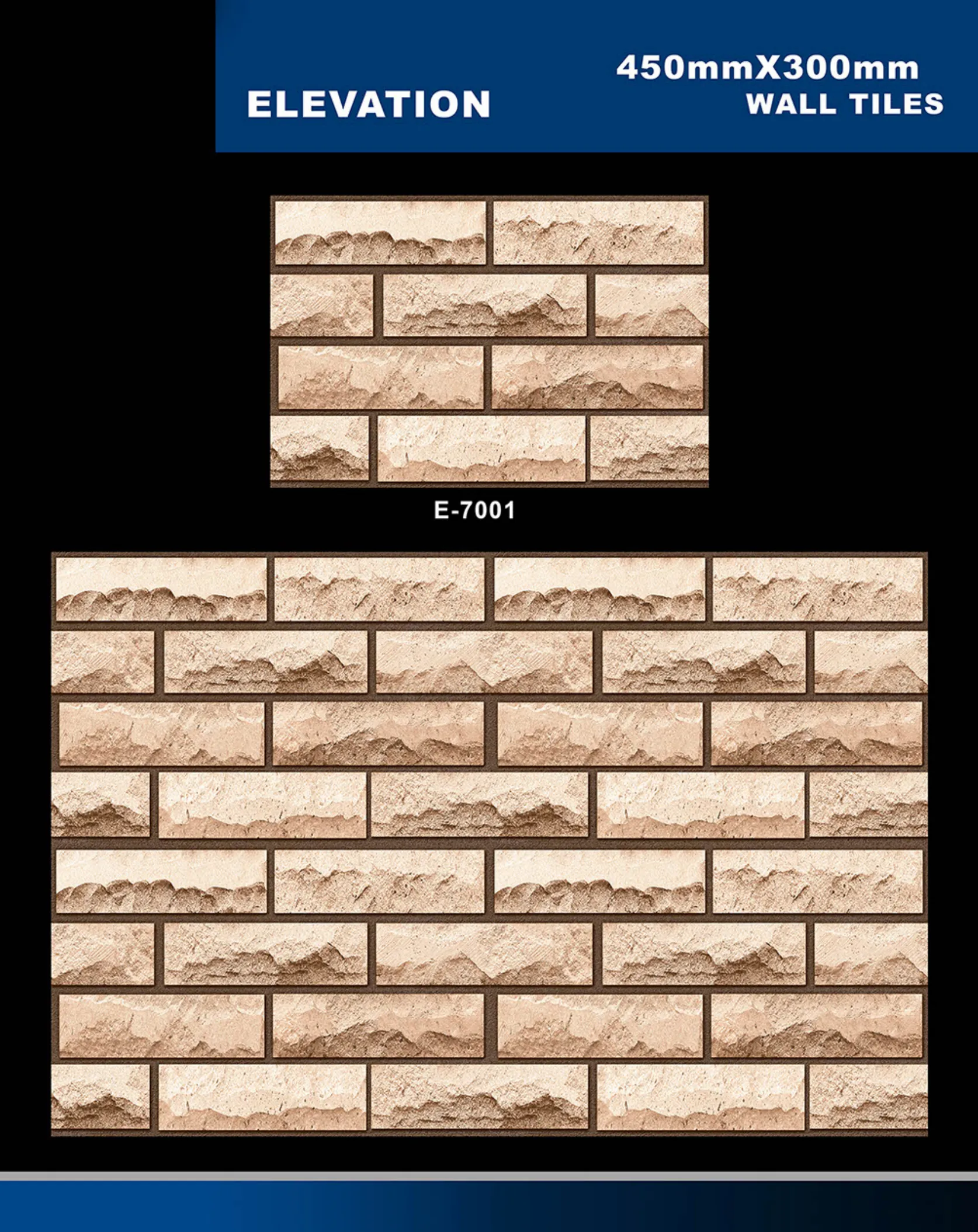 12 X 18 Elevation E 5996 To E 7027 - Design 31 - 300x450mm Elevation