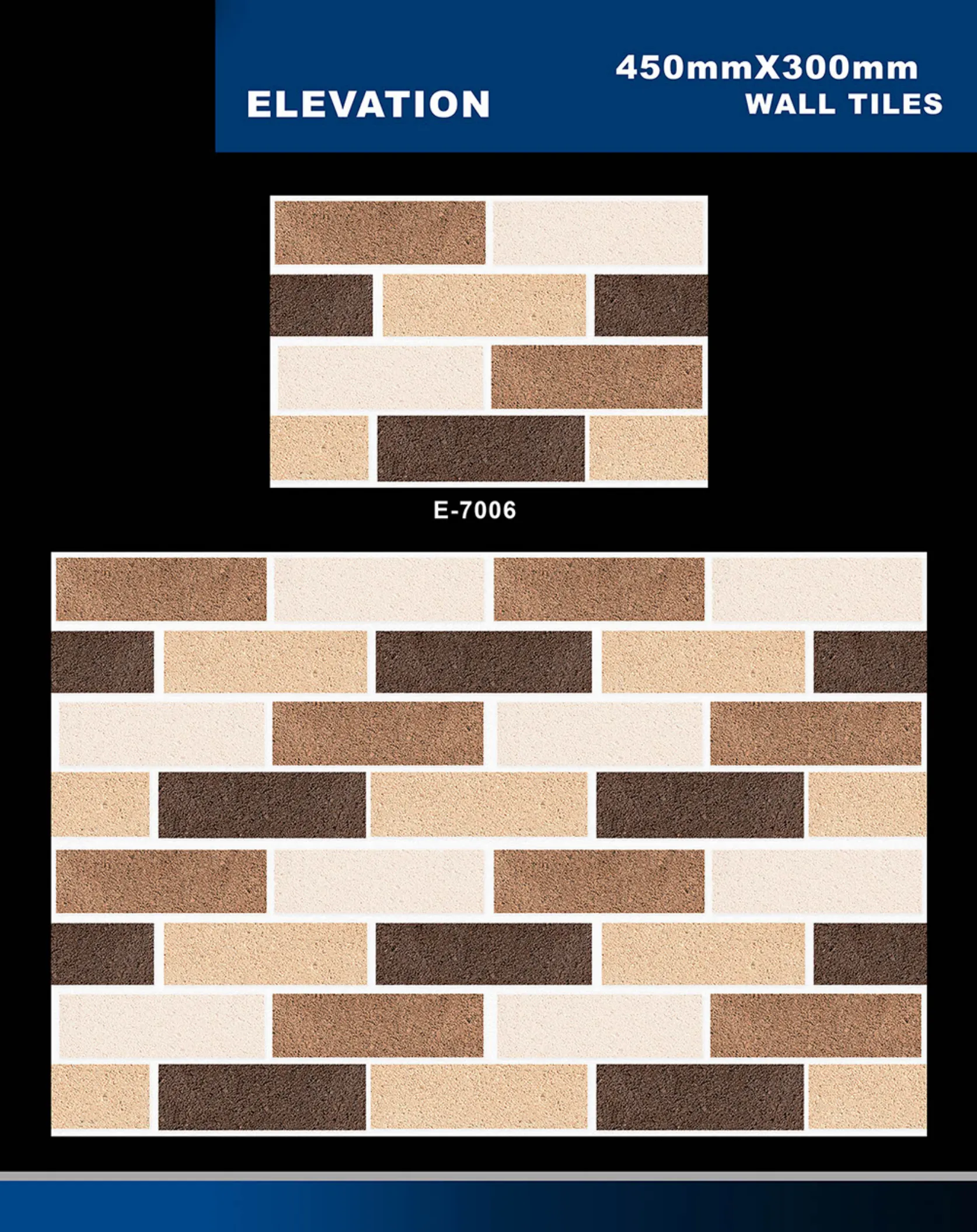 12 X 18 Elevation E 5996 To E 7027 - Design 36 - 300x450mm Elevation