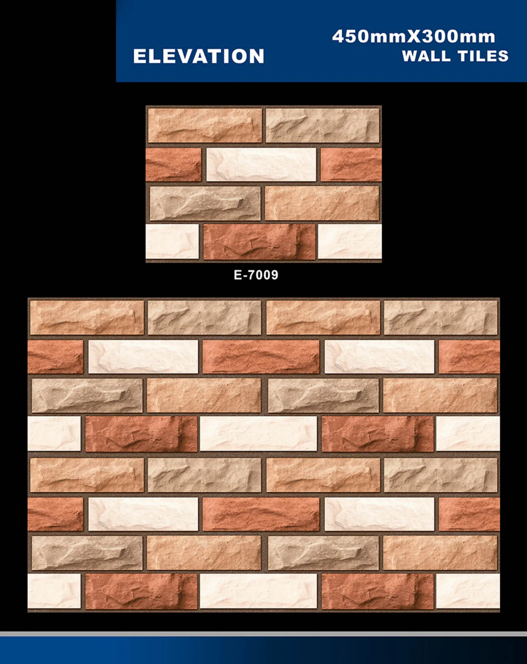 12 X 18 Elevation E 5996 To E 7027 - Design 39 - 300x450mm Elevation