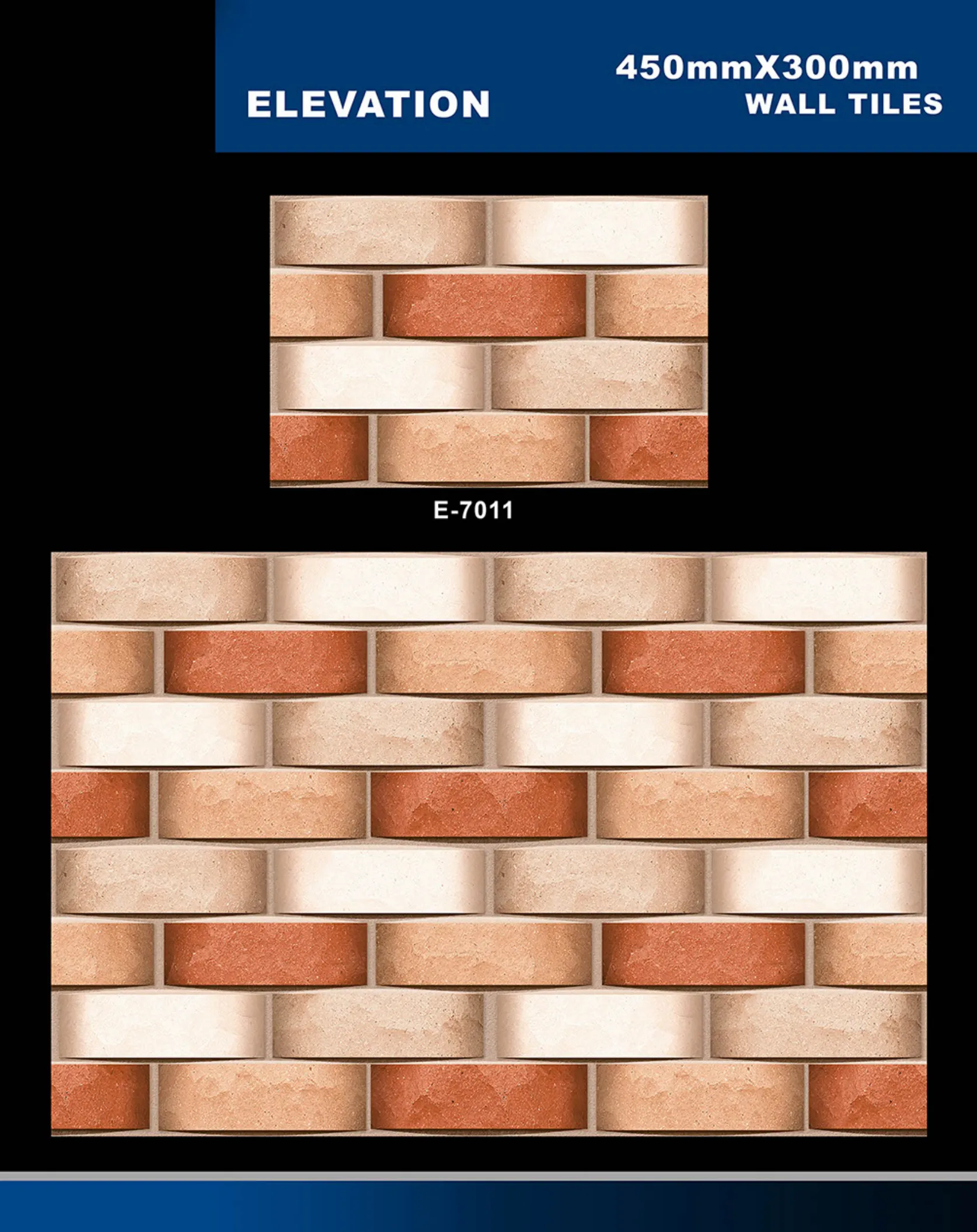 12 X 18 Elevation E 5996 To E 7027 - Design 41 - 300x450mm Elevation