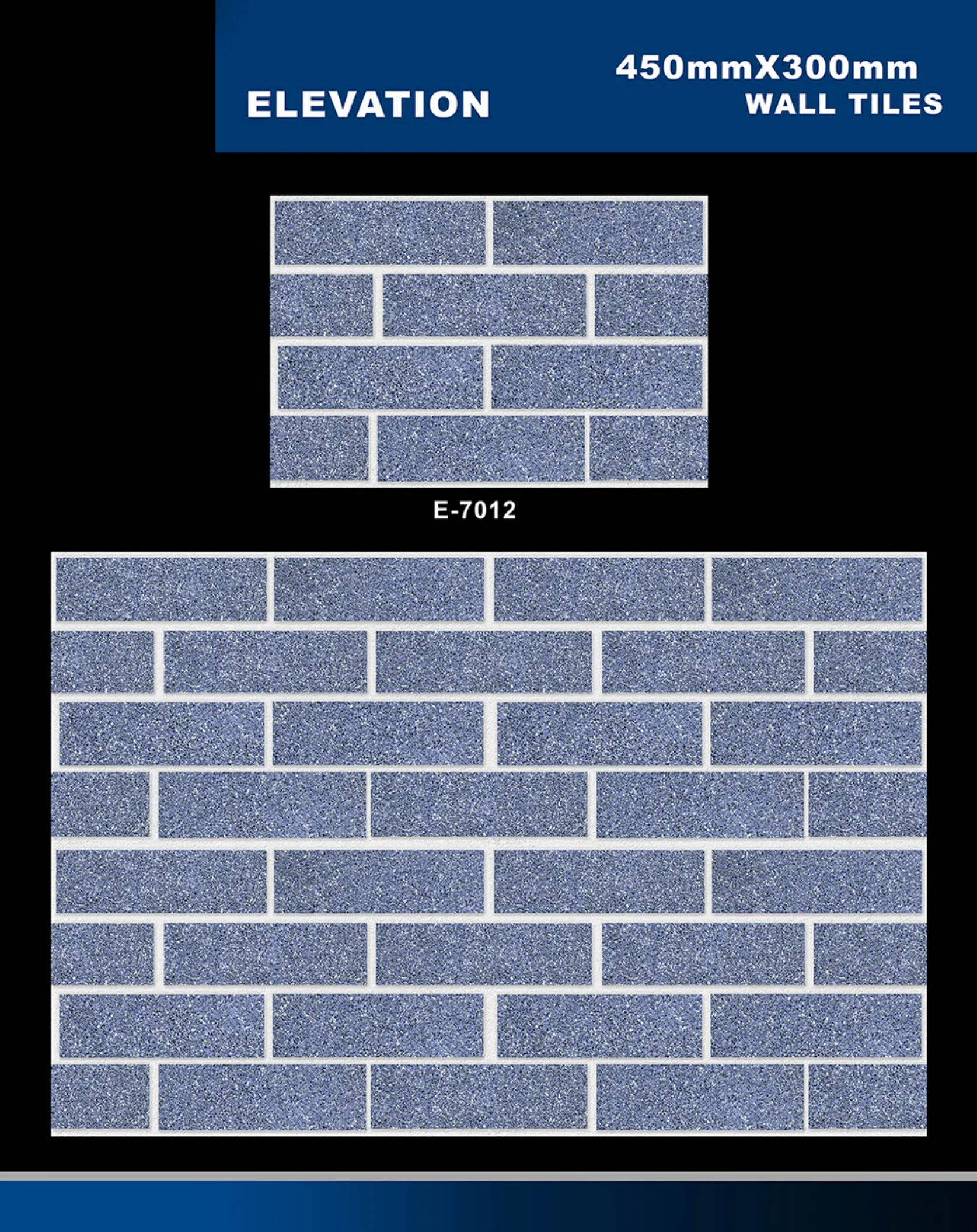 12 X 18 Elevation E 5996 To E 7027 - Design 42 - 300x450mm Elevation