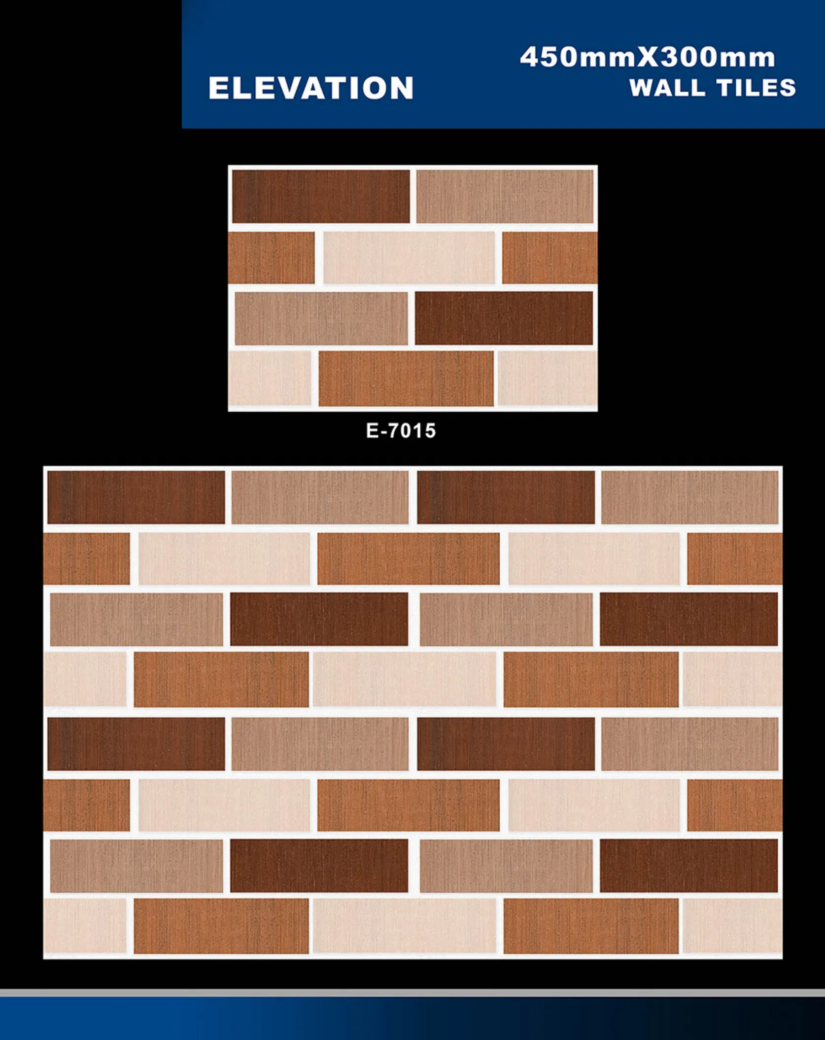 12 X 18 Elevation E 5996 To E 7027 - Design 45 - 300x450mm Elevation