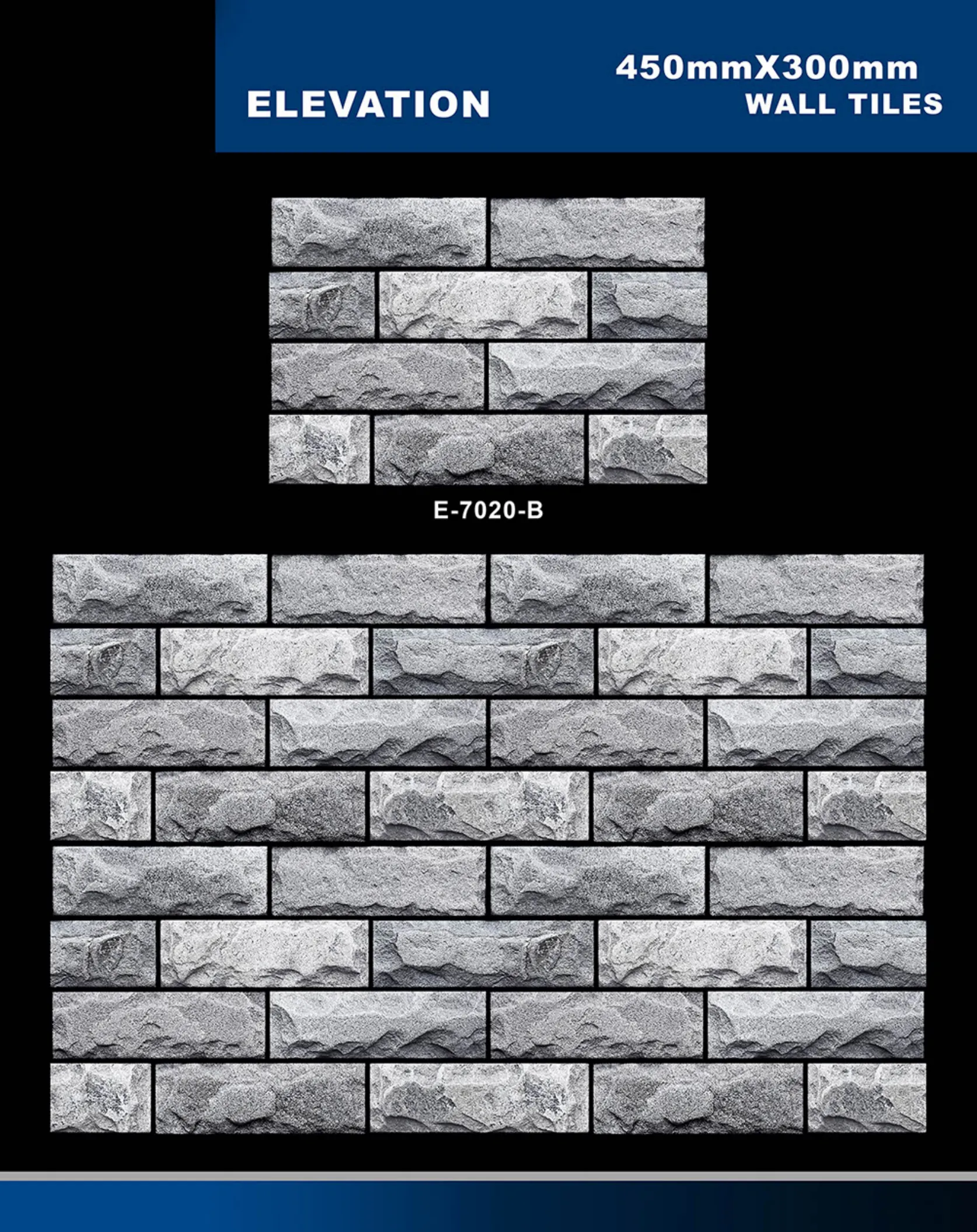 12 X 18 Elevation E 5996 To E 7027 - Design 51 - 300x450mm Elevation