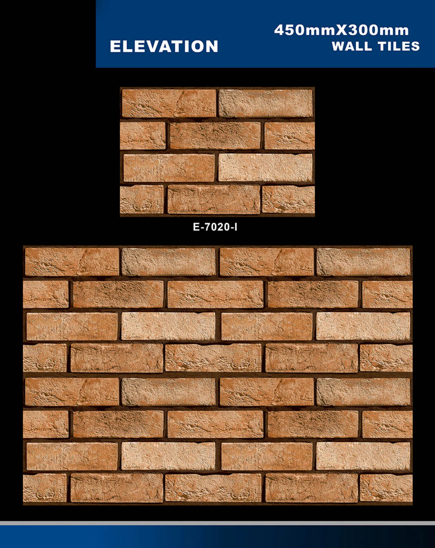 12 X 18 Elevation E 5996 To E 7027 - Design 56 - 300x450mm Elevation