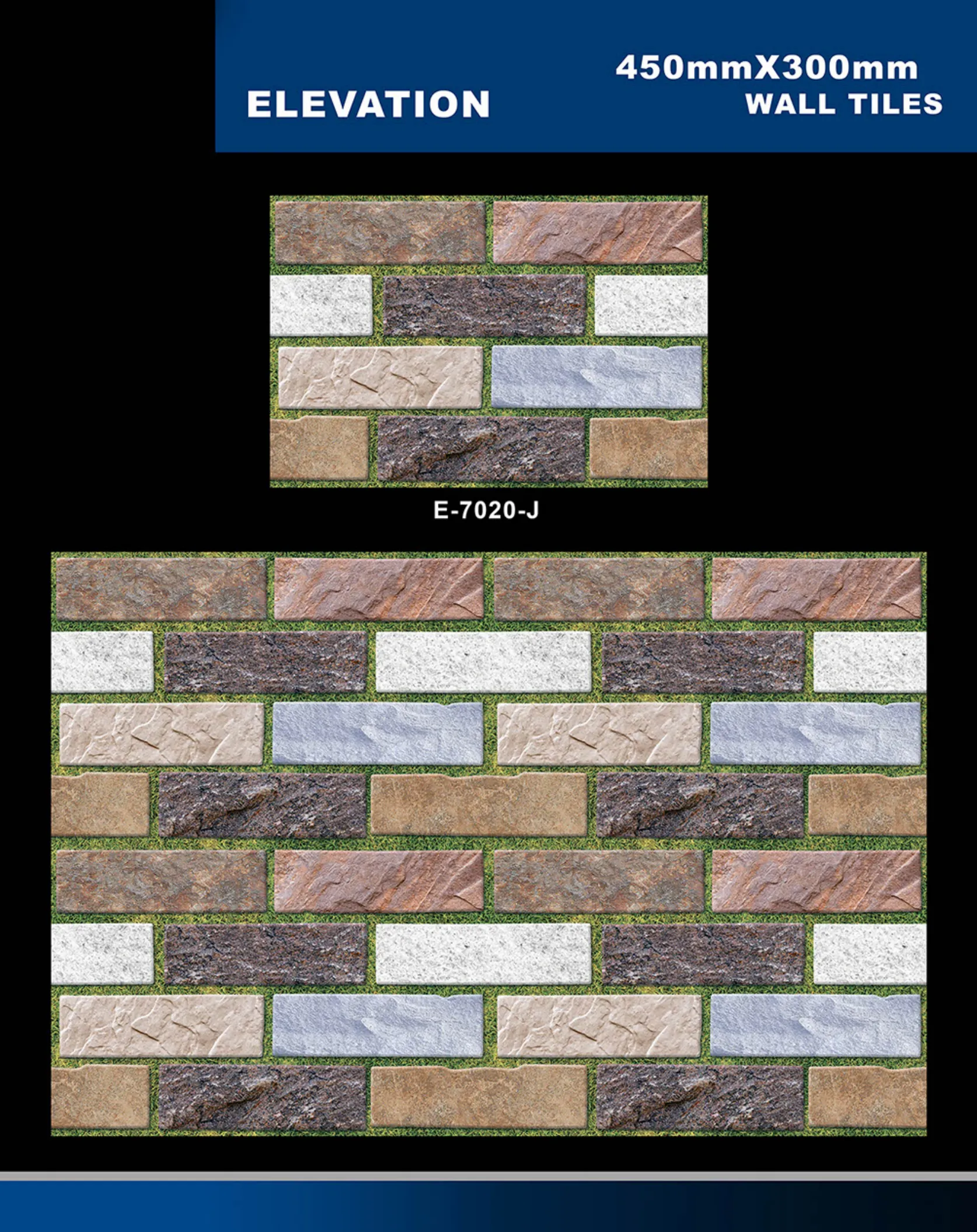 12 X 18 Elevation E 5996 To E 7027 - Design 57 - 300x450mm Elevation