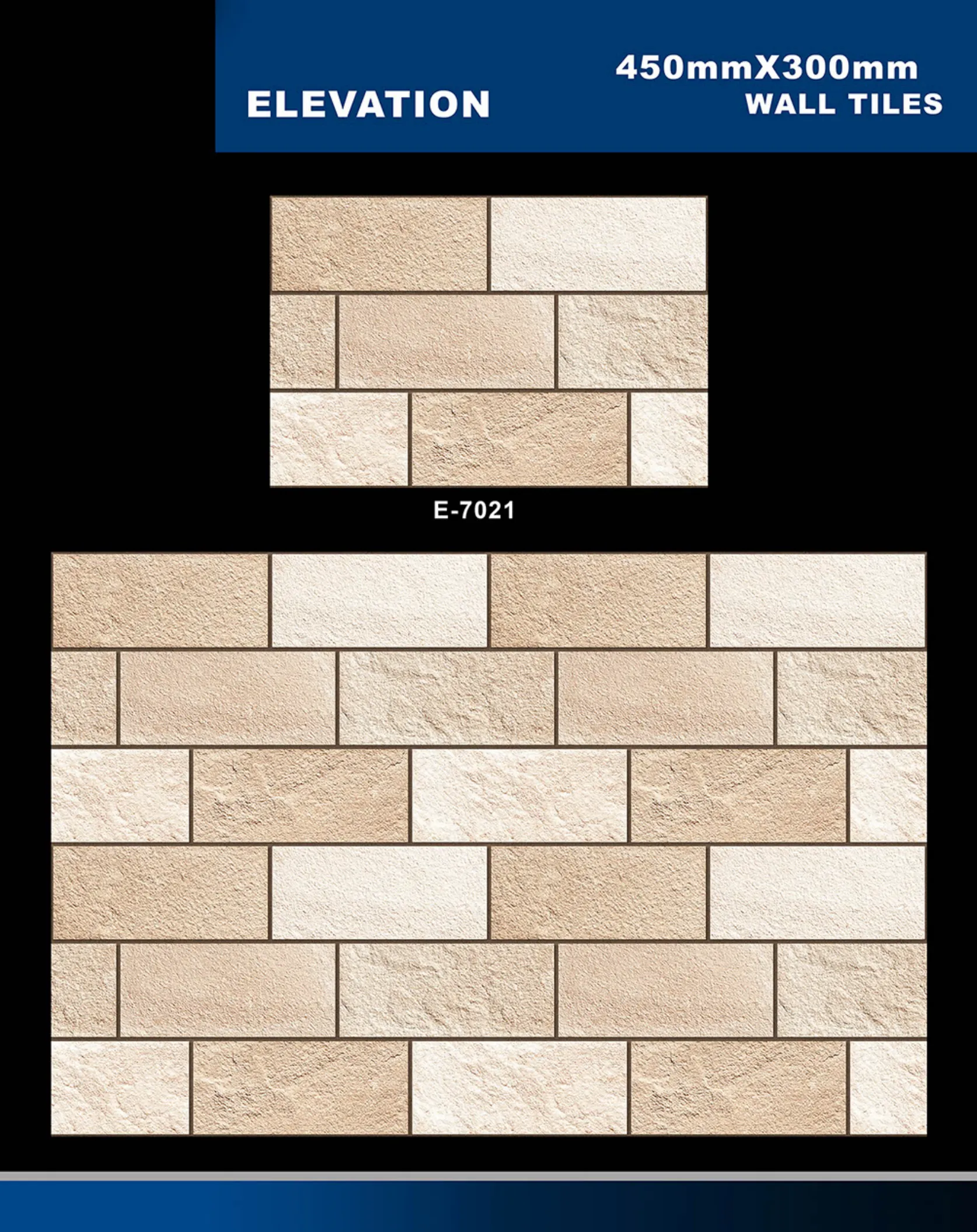 12 X 18 Elevation E 5996 To E 7027 - Design 59 - 300x450mm Elevation