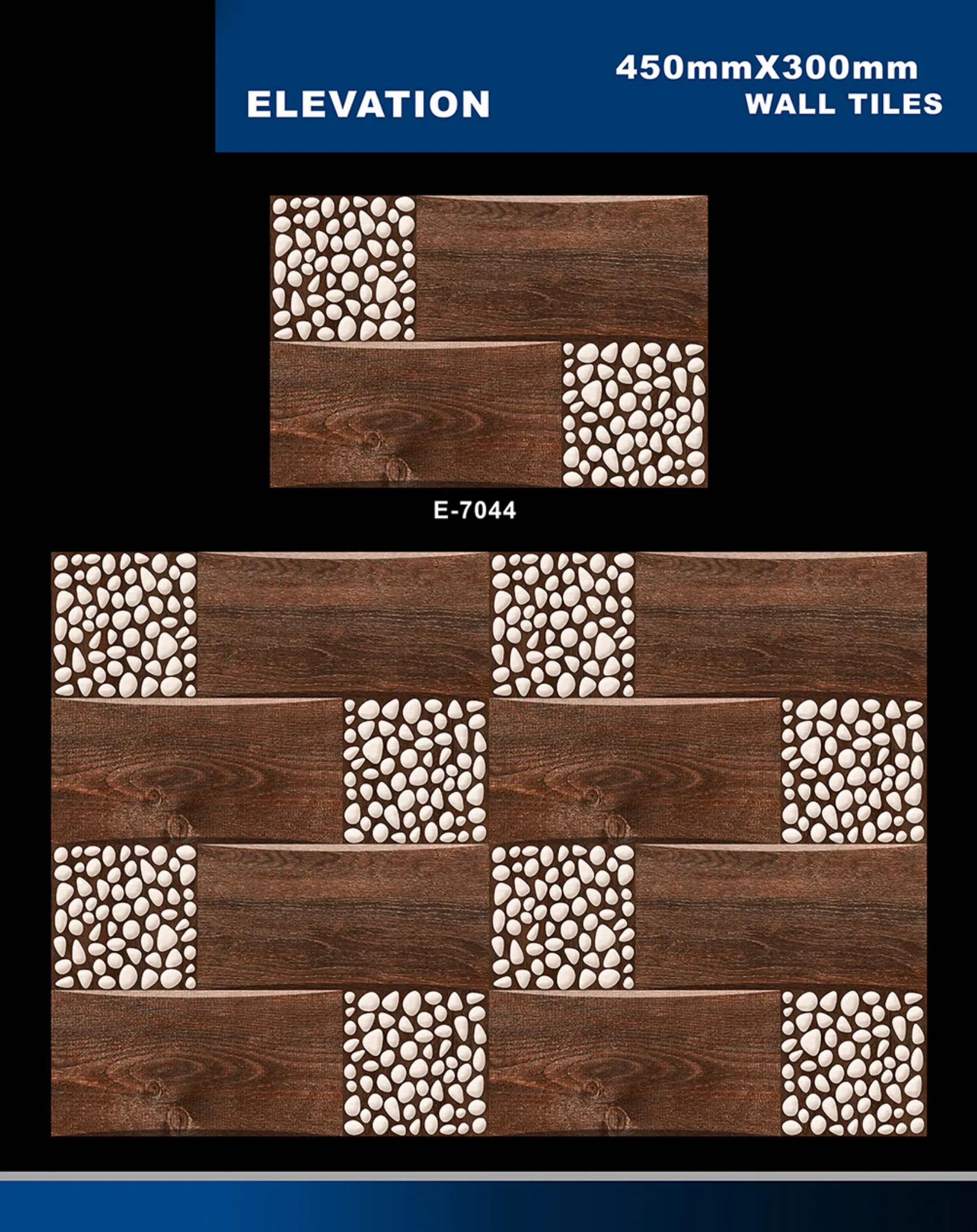 12 X 18 Elevation E 7028 To E 9059 - Design 10 - 300x450mm Elevation