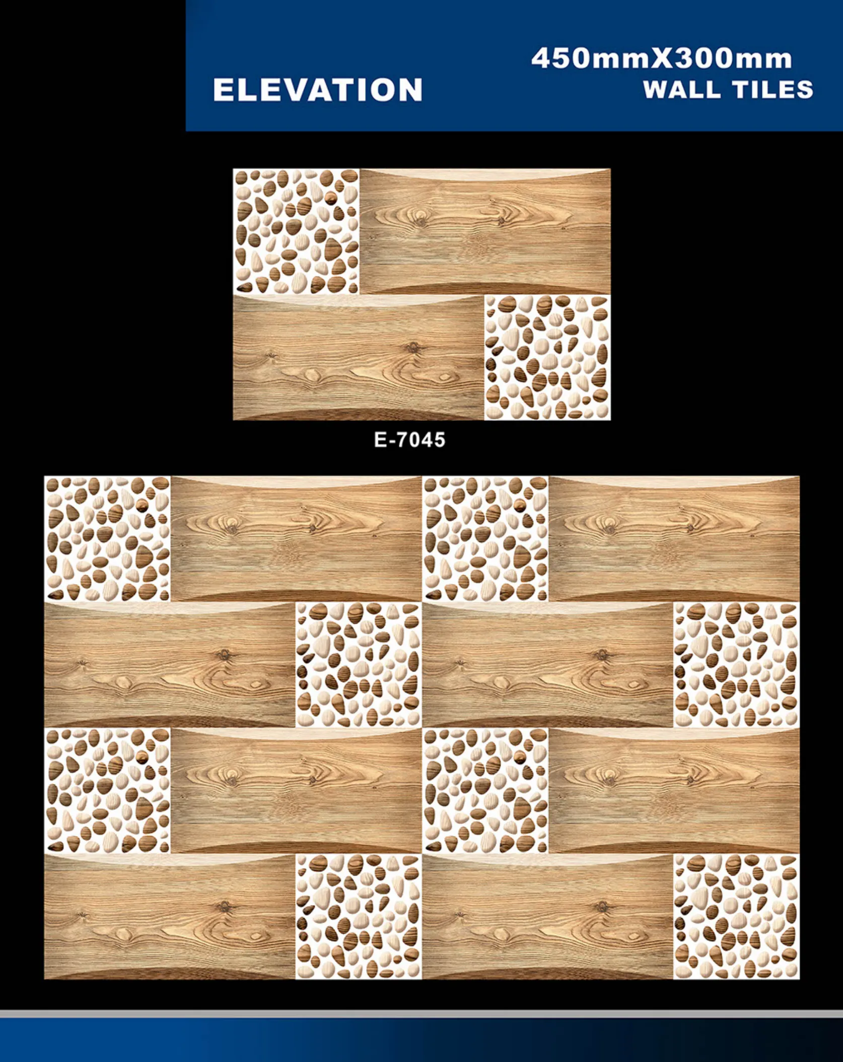 12 X 18 Elevation E 7028 To E 9059 - Design 11 - 300x450mm Elevation