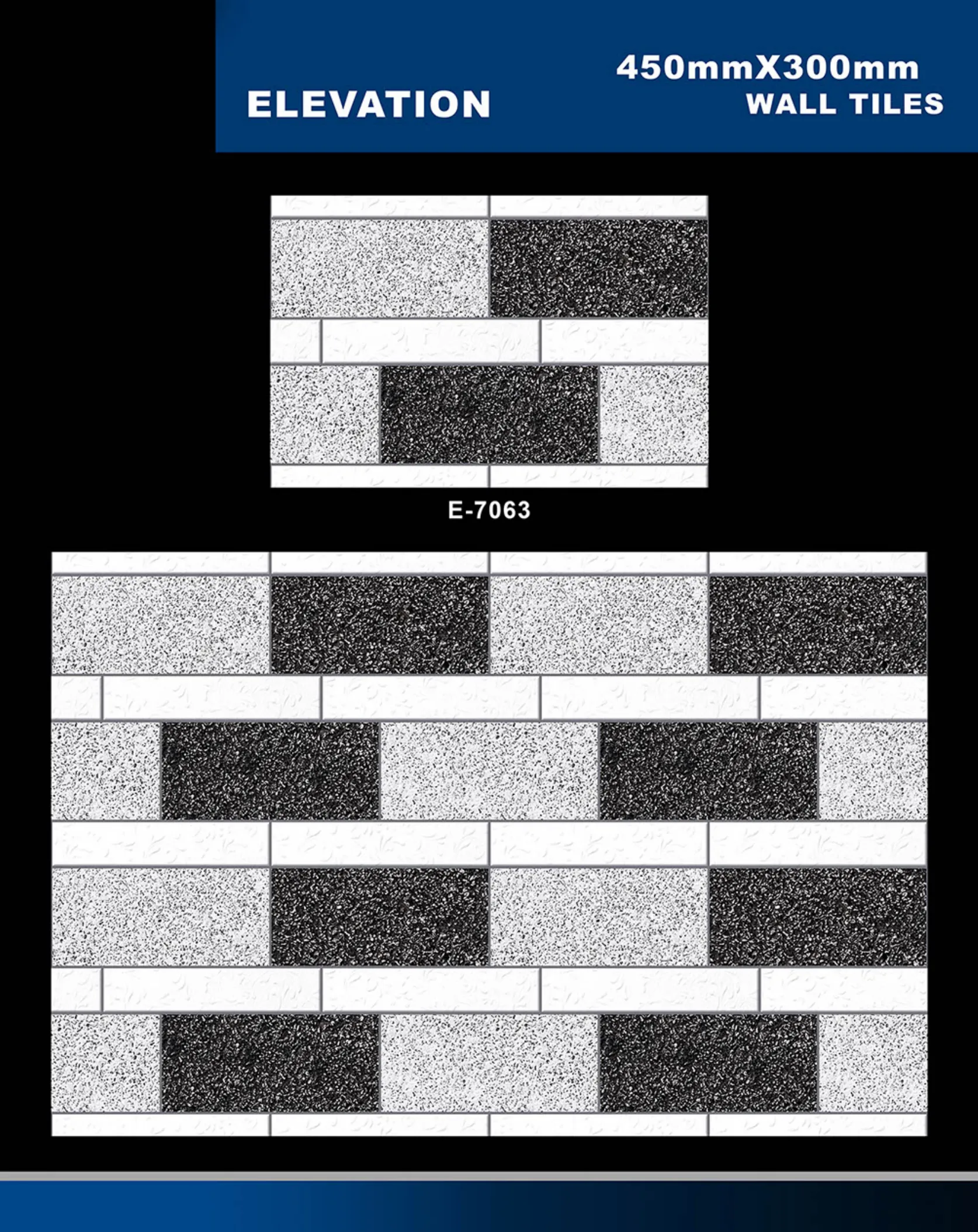 12 X 18 Elevation E 7028 To E 9059 - Design 26 - 300x450mm Elevation