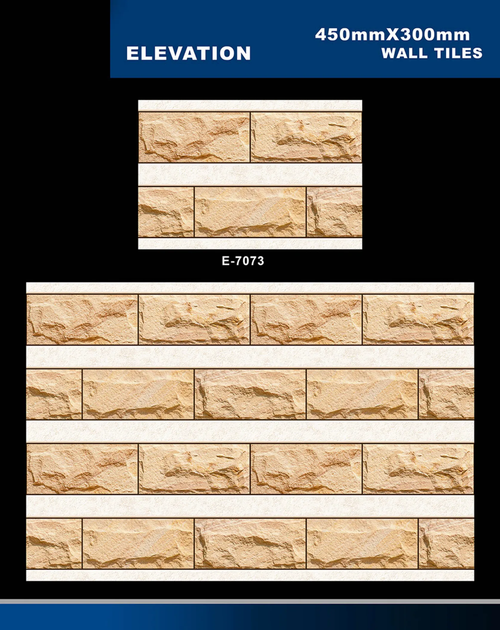 12 X 18 Elevation E 7028 To E 9059 - Design 36 - 300x450mm Elevation