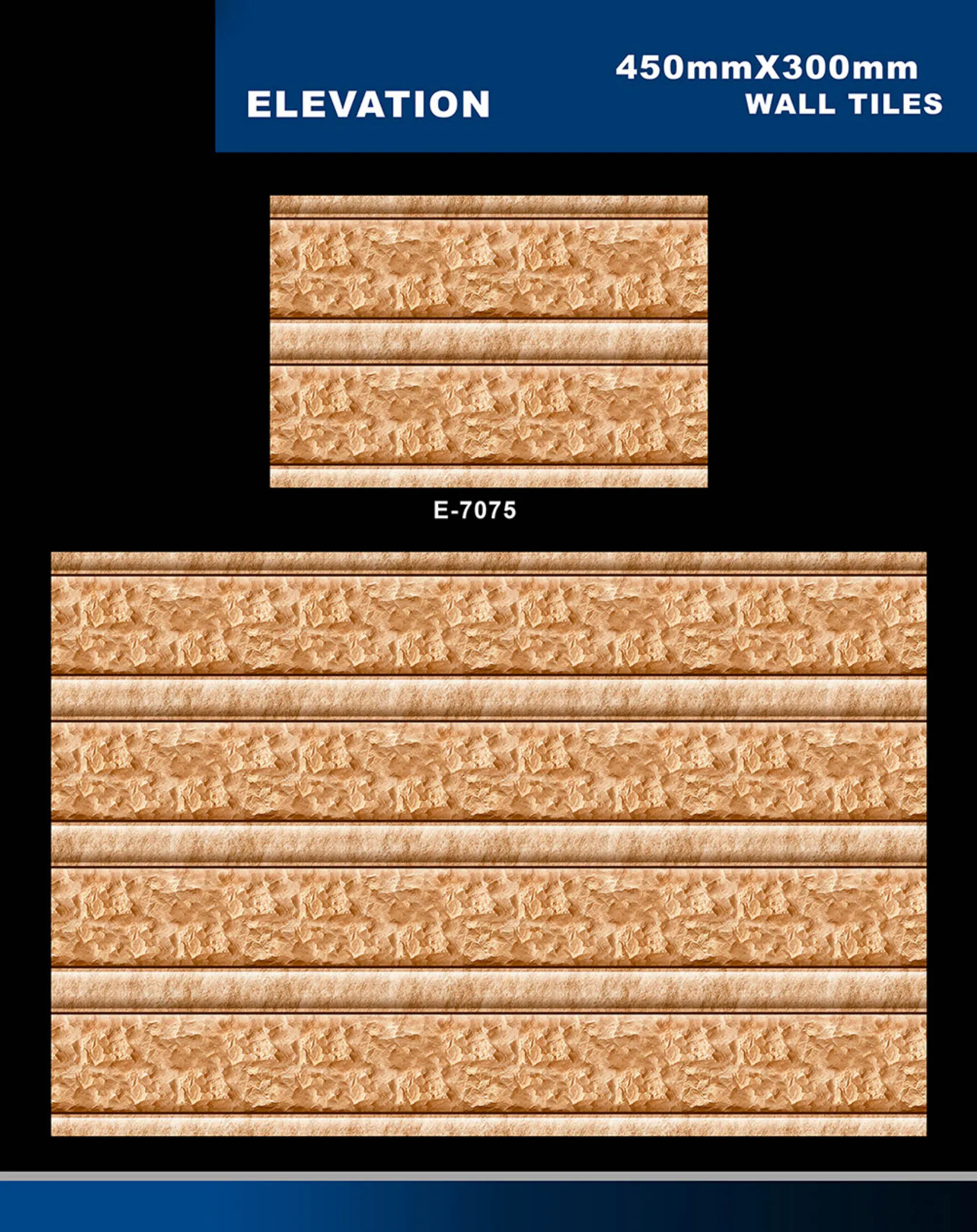 12 X 18 Elevation E 7028 To E 9059 - Design 38 - 300x450mm Elevation