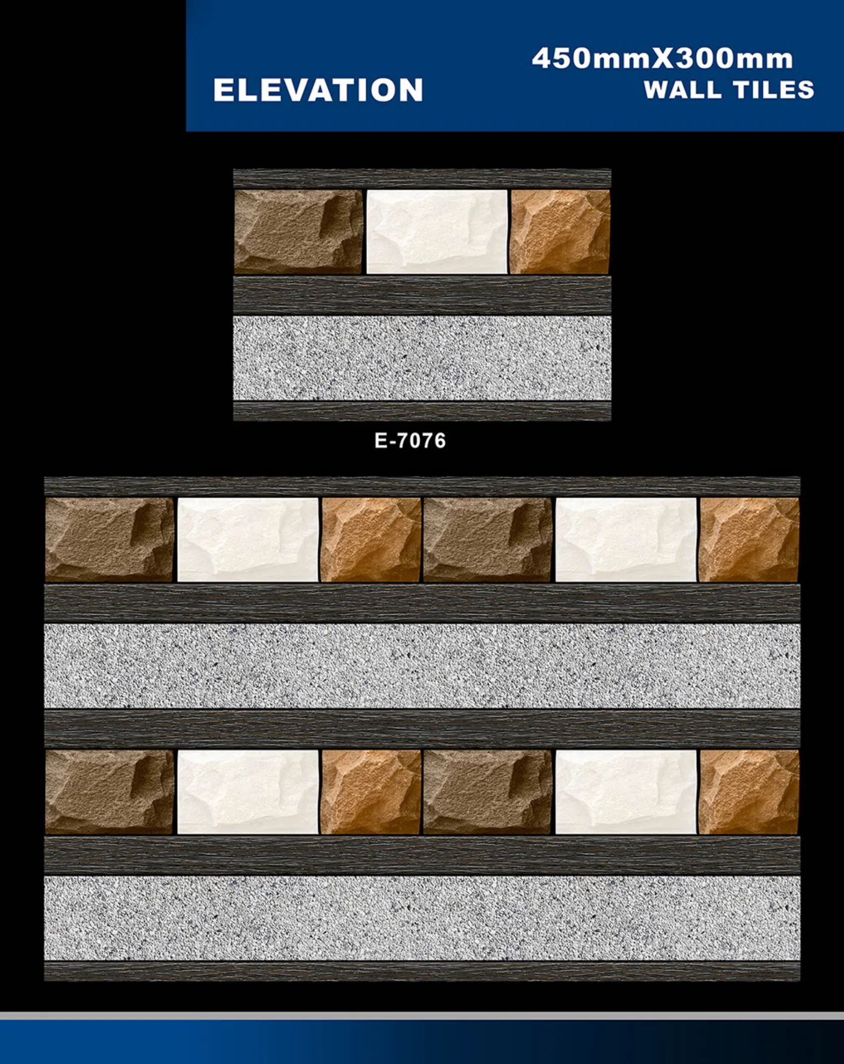 12 X 18 Elevation E 7028 To E 9059 - Design 39 - 300x450mm Elevation