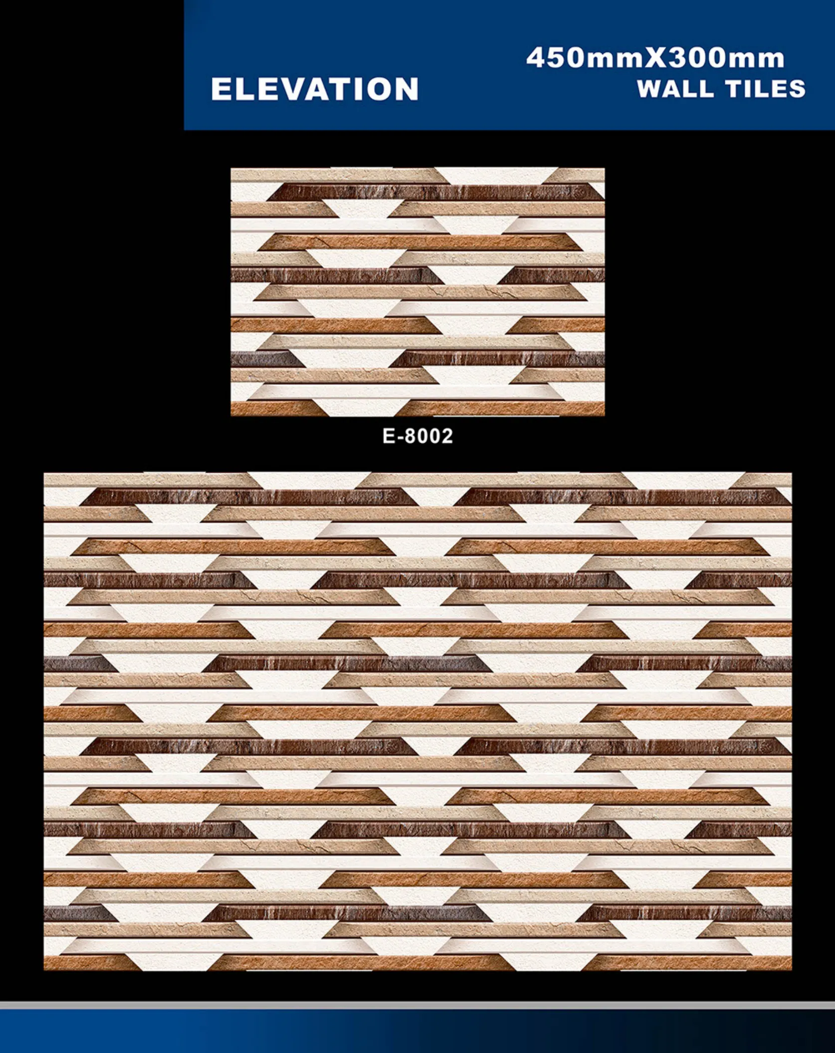 12 X 18 Elevation E 7028 To E 9059 - Design 42 - 300x450mm Elevation