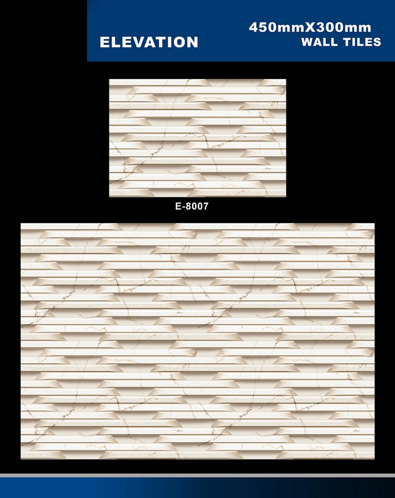 12 X 18 Elevation E 7028 To E 9059 - Design 47 - 300x450mm Elevation