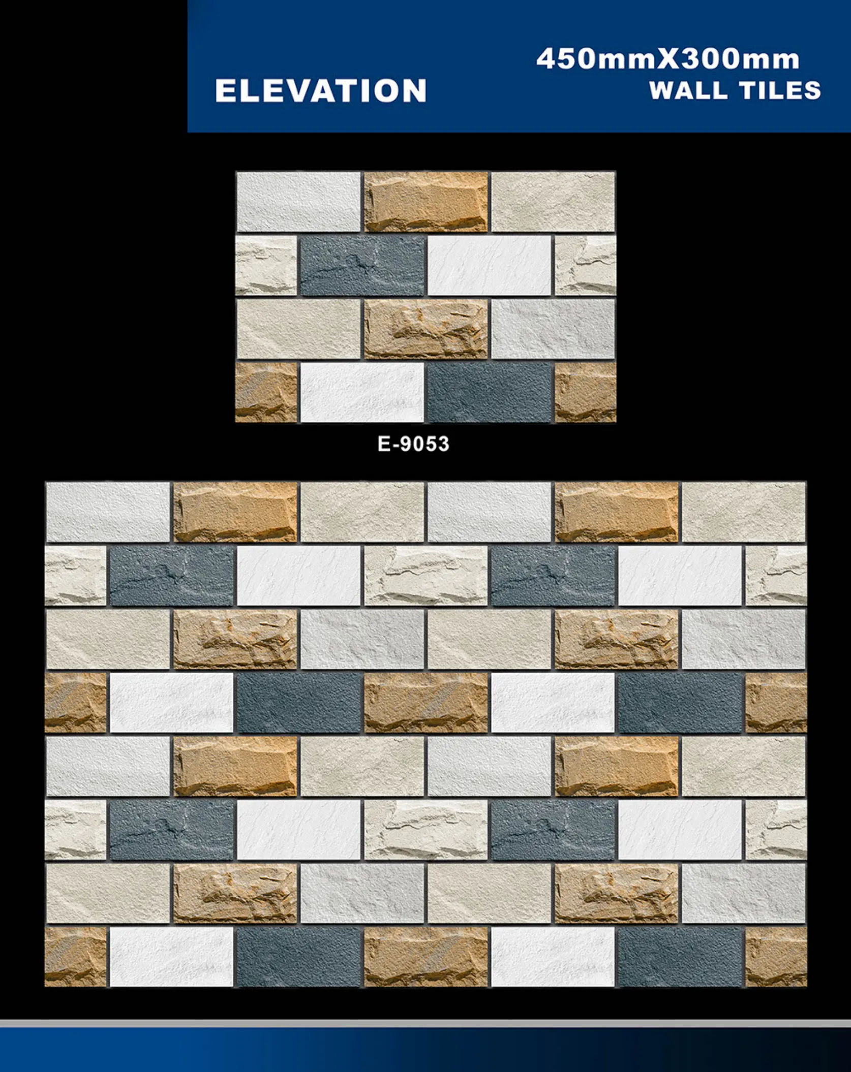 12 X 18 Elevation E 7028 To E 9059 - Design 61 - 300x450mm Elevation