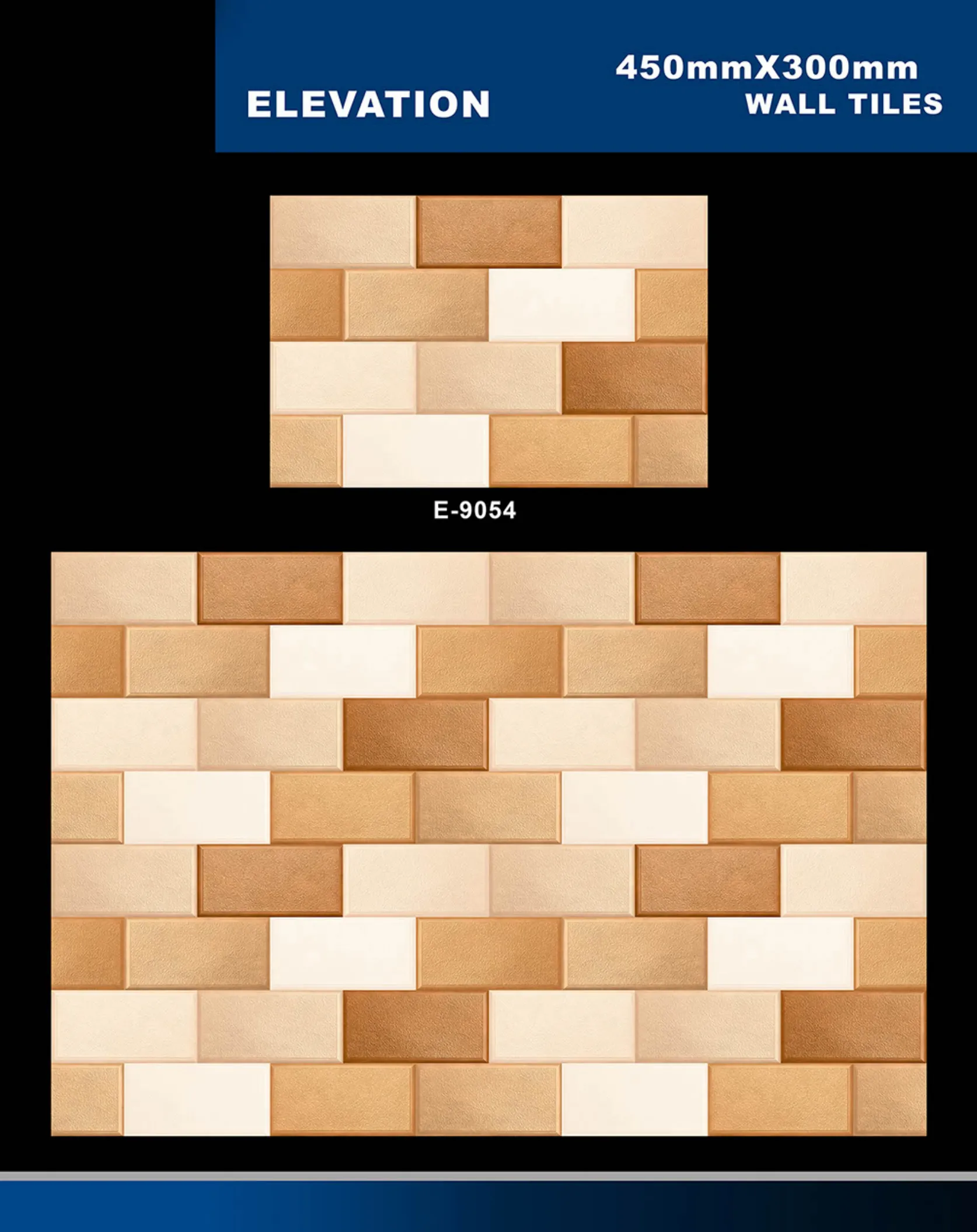 12 X 18 Elevation E 7028 To E 9059 - Design 62 - 300x450mm Elevation