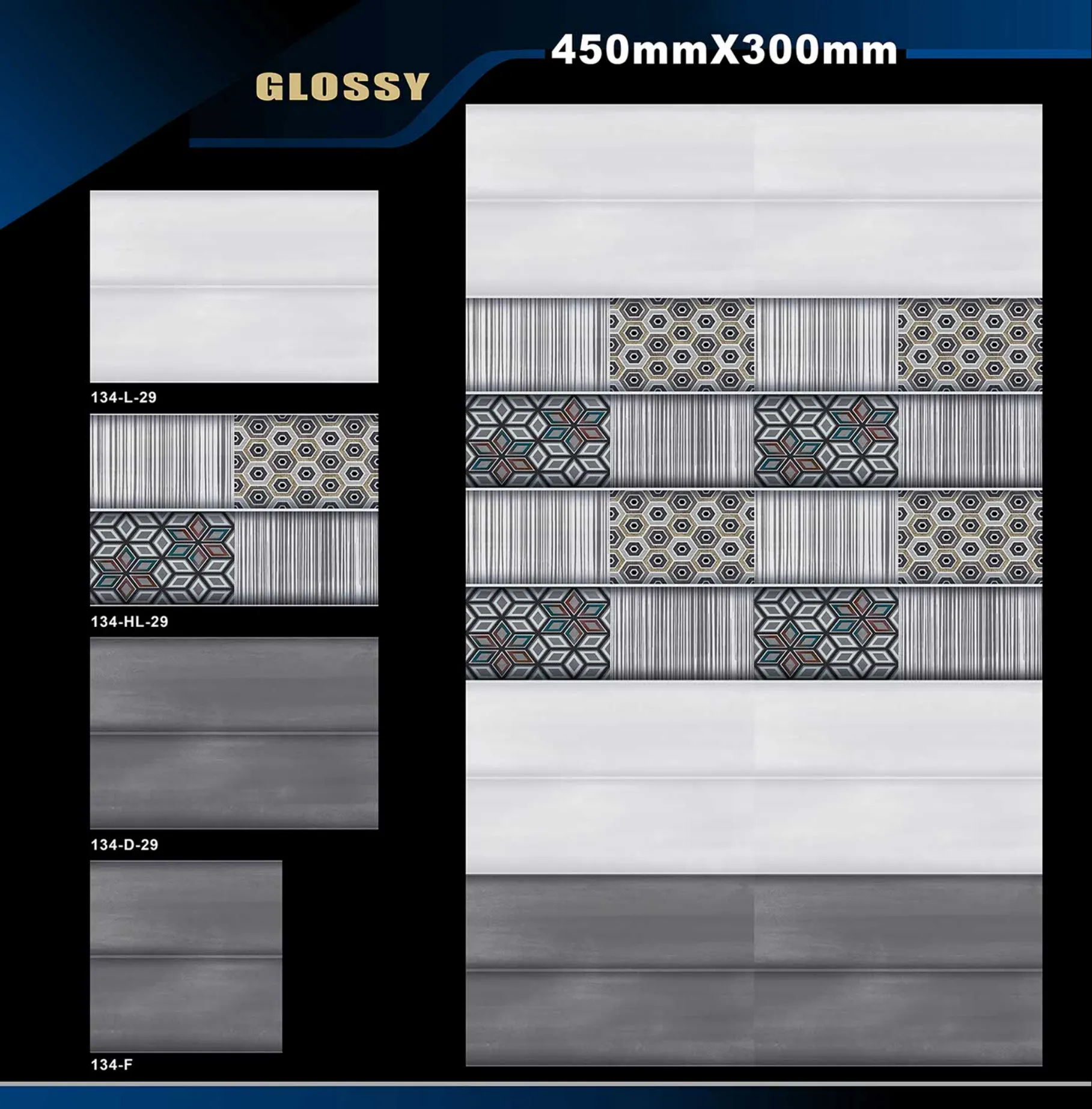 12 X 18 Glossy 105 To 316 - Design 2 - 300x450mm Glossy
