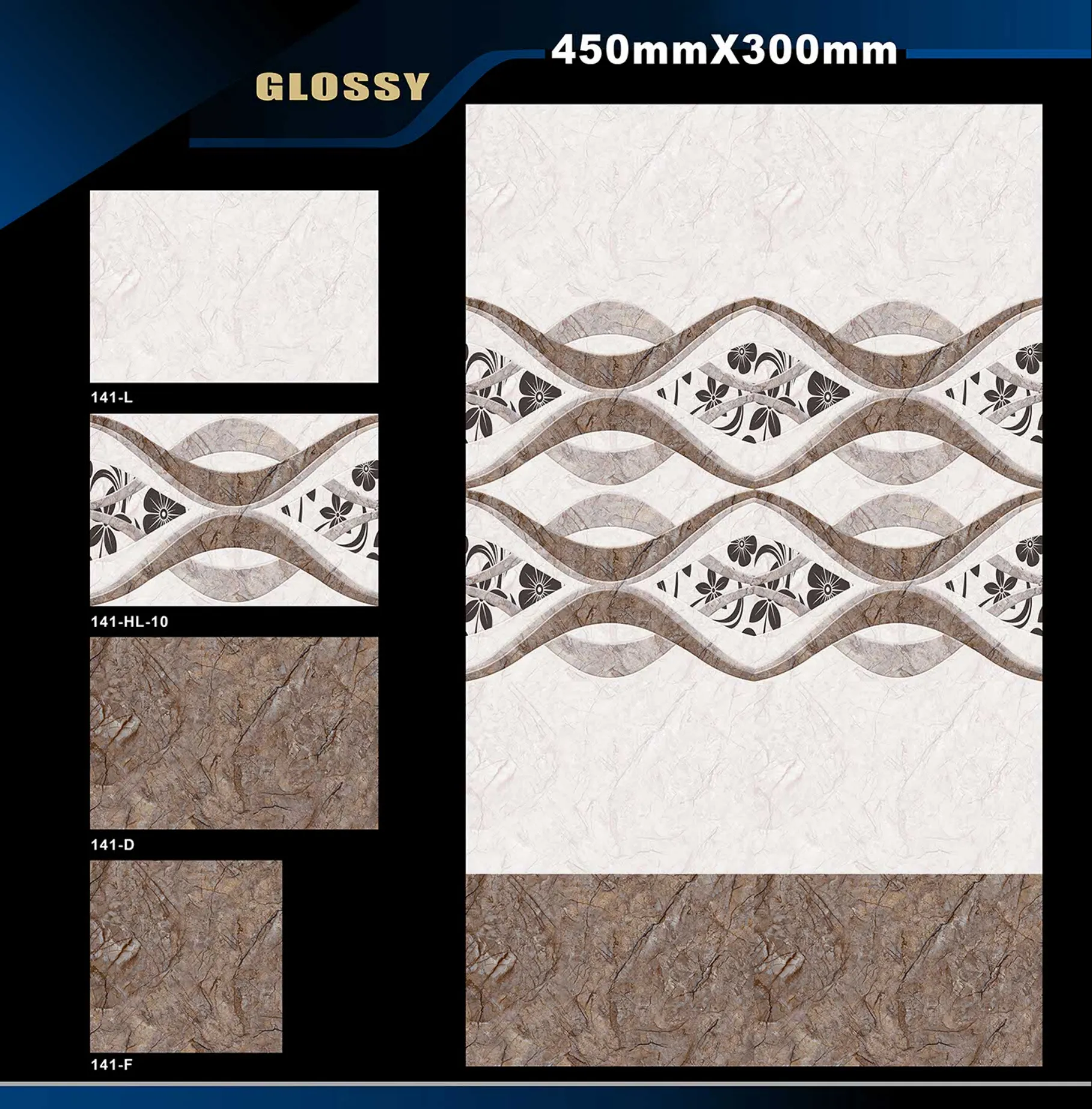 12 X 18 Glossy 105 To 316 - Design 3 - 300x450mm Glossy