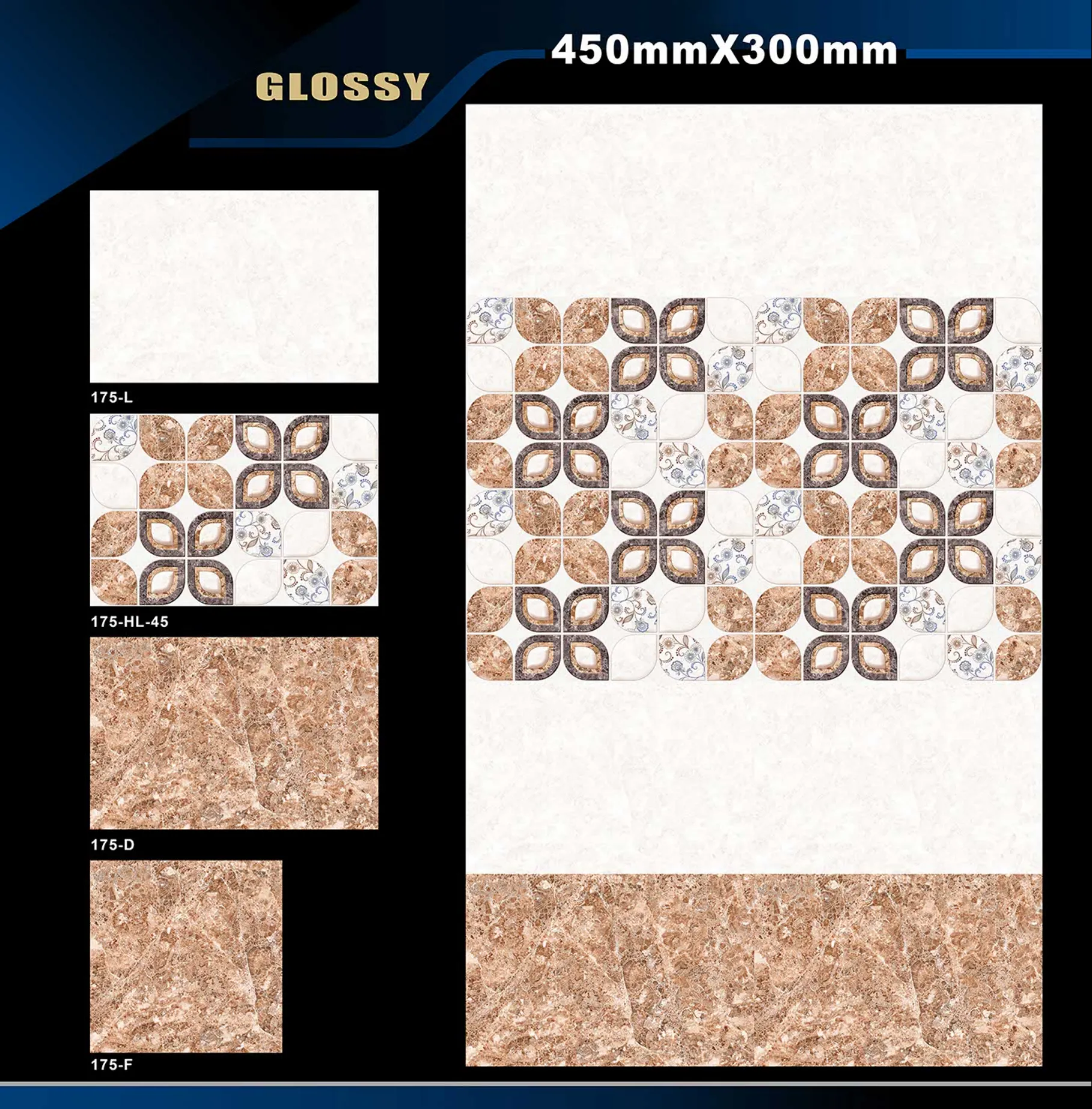 12 X 18 Glossy 105 To 316 - Design 14 - 300x450mm Glossy