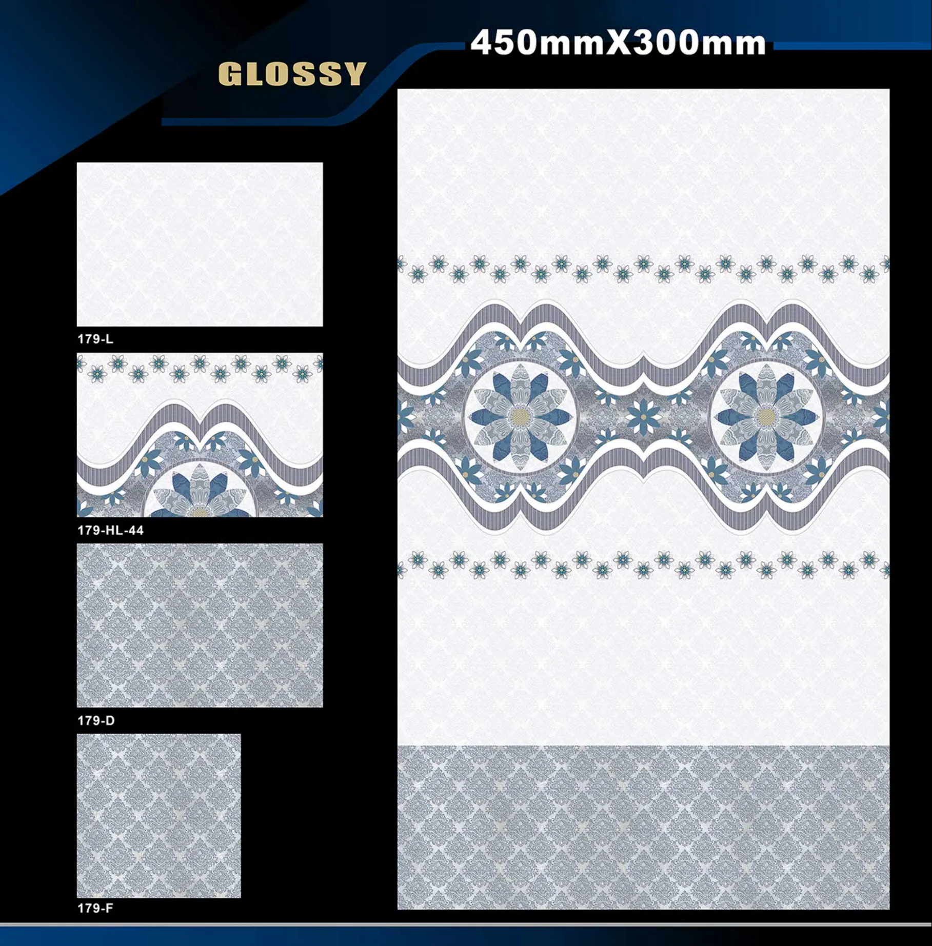 12 X 18 Glossy 105 To 316 - Design 16 - 300x450mm Glossy