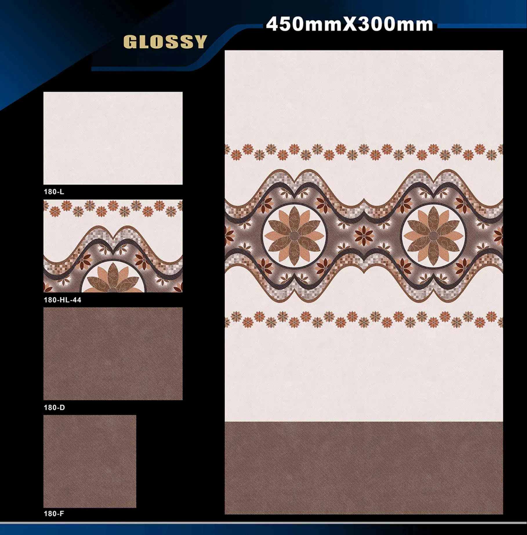 12 X 18 Glossy 105 To 316 - Design 17 - 300x450mm Glossy