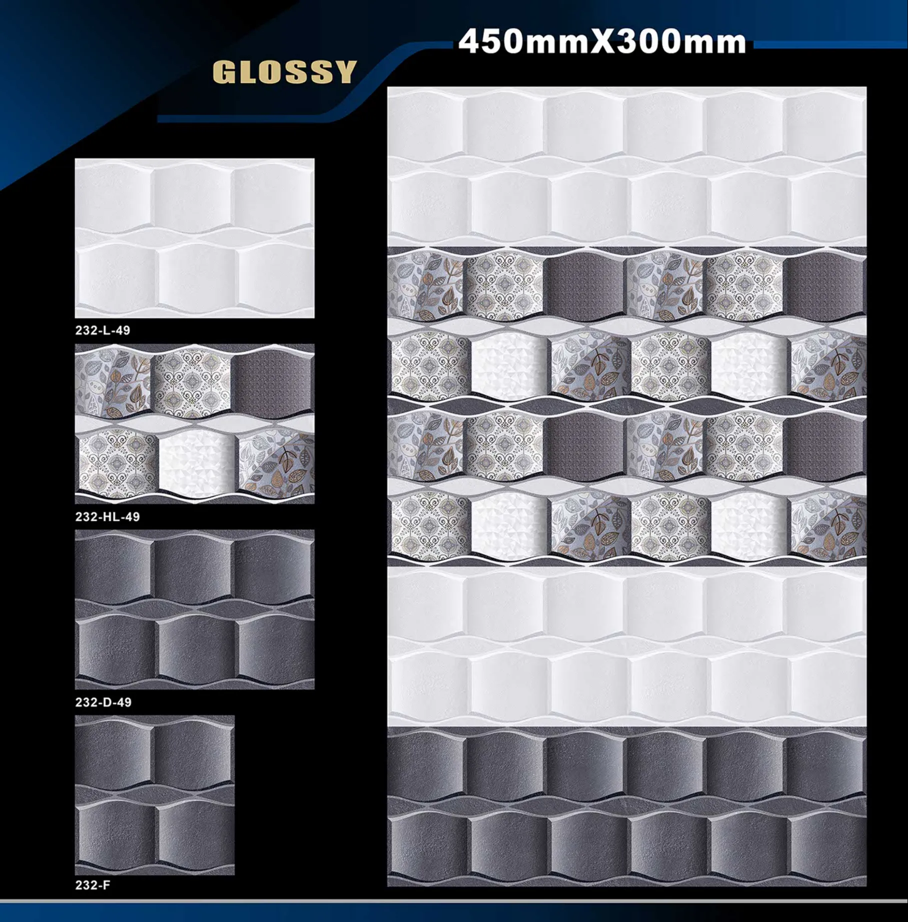 12 X 18 Glossy 105 To 316 - Design 31 - 300x450mm Glossy