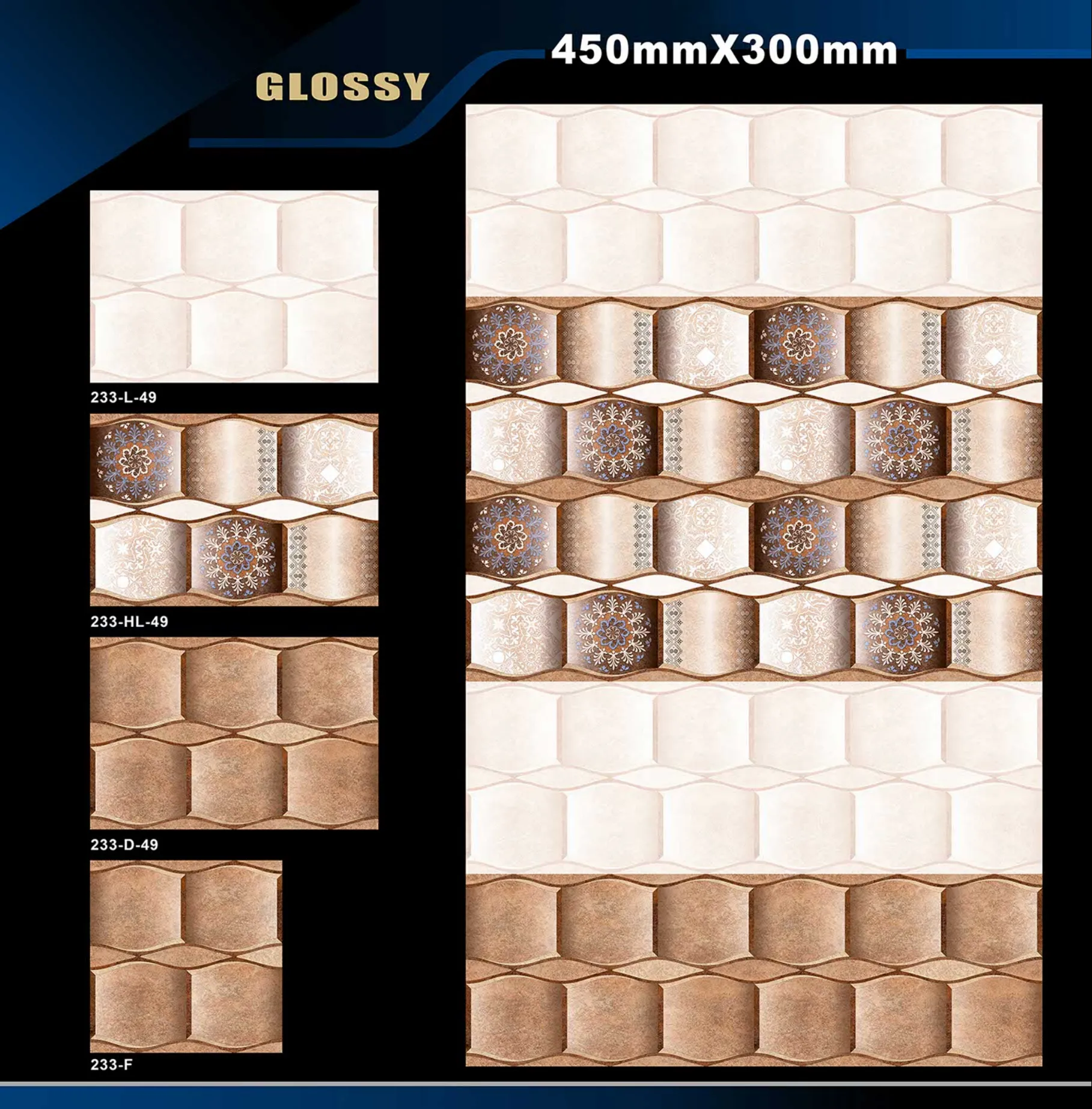 12 X 18 Glossy 105 To 316 - Design 32 - 300x450mm Glossy