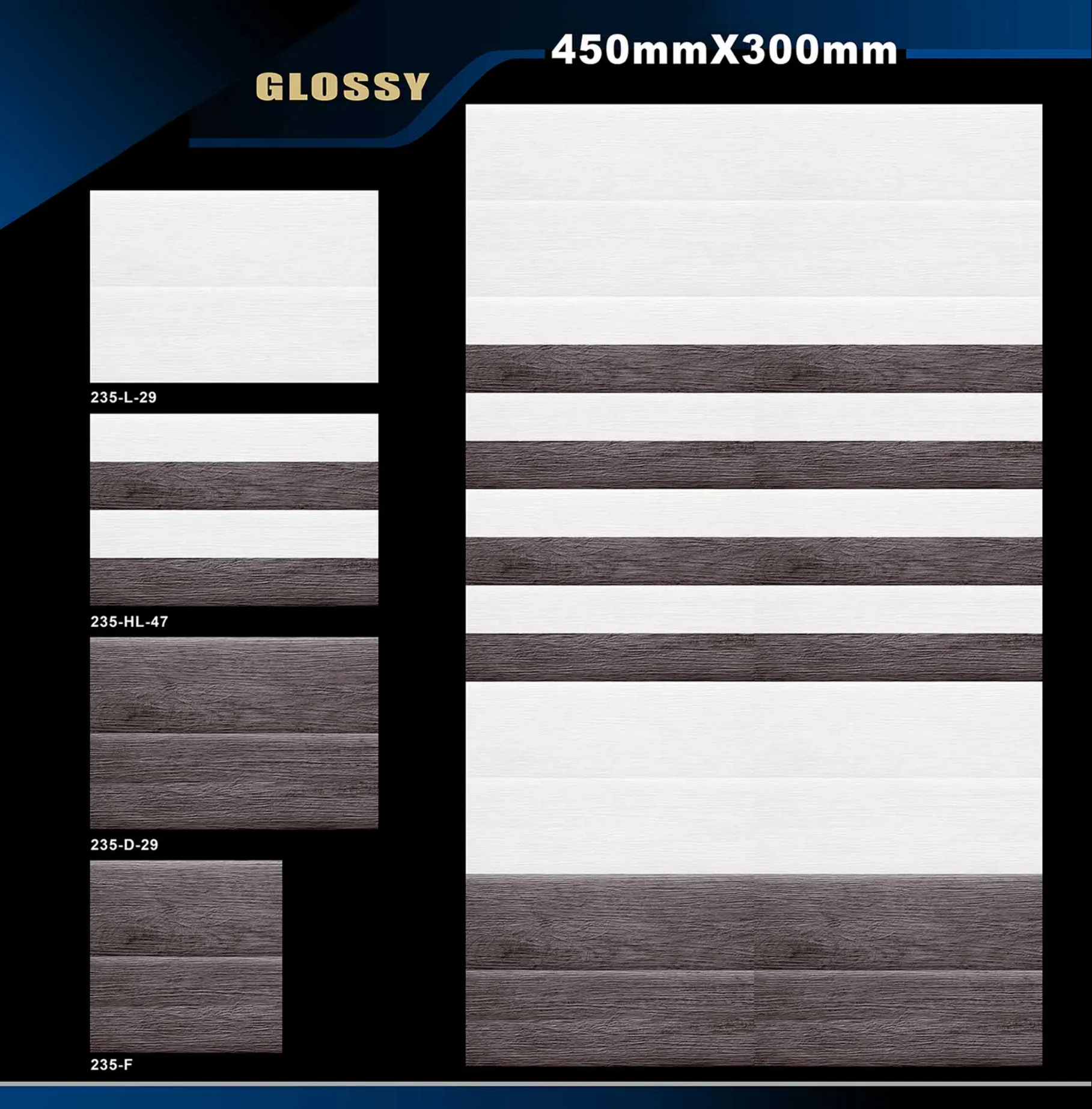 12 X 18 Glossy 105 To 316 - Design 34 - 300x450mm Glossy