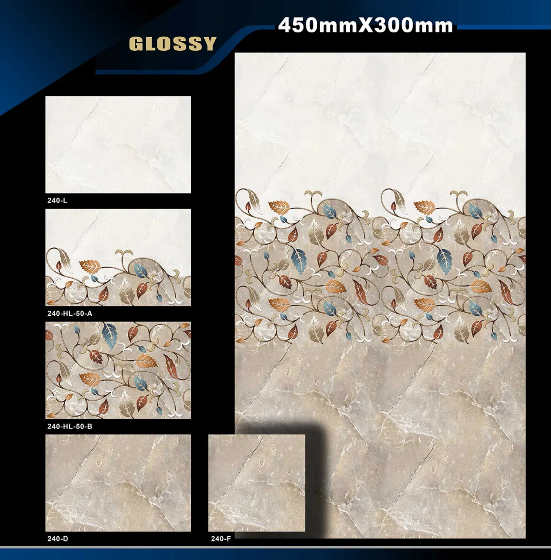 12 X 18 Glossy 105 To 316 - Design 36 - 300x450mm Glossy
