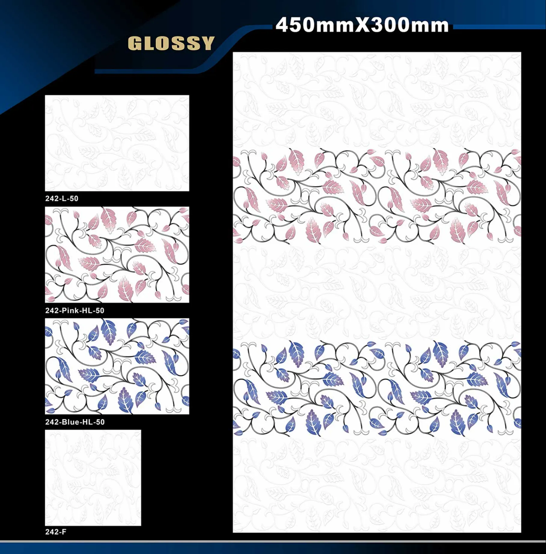 12 X 18 Glossy 105 To 316 - Design 40 - 300x450mm Glossy