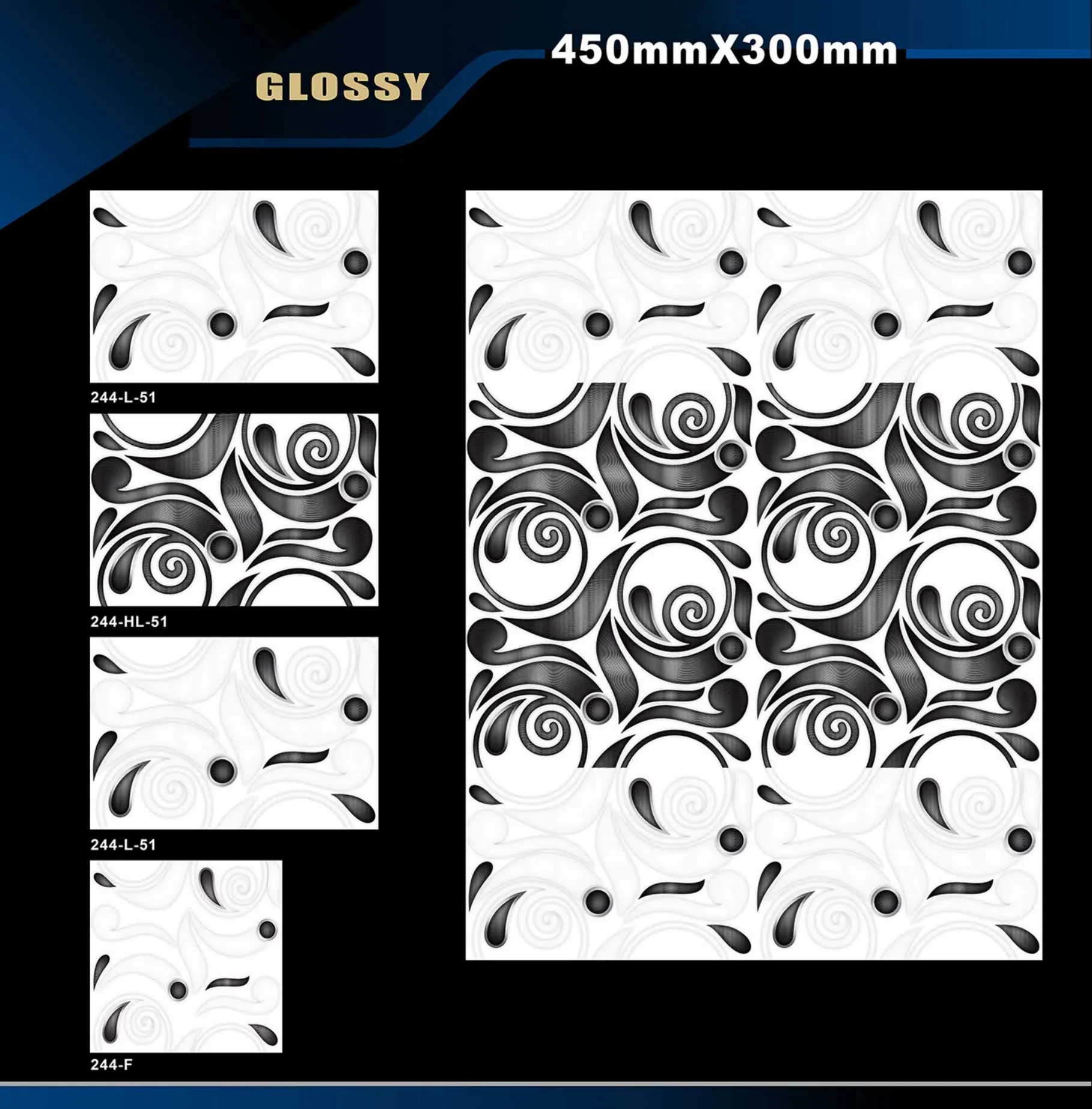 12 X 18 Glossy 105 To 316 - Design 42 - 300x450mm Glossy