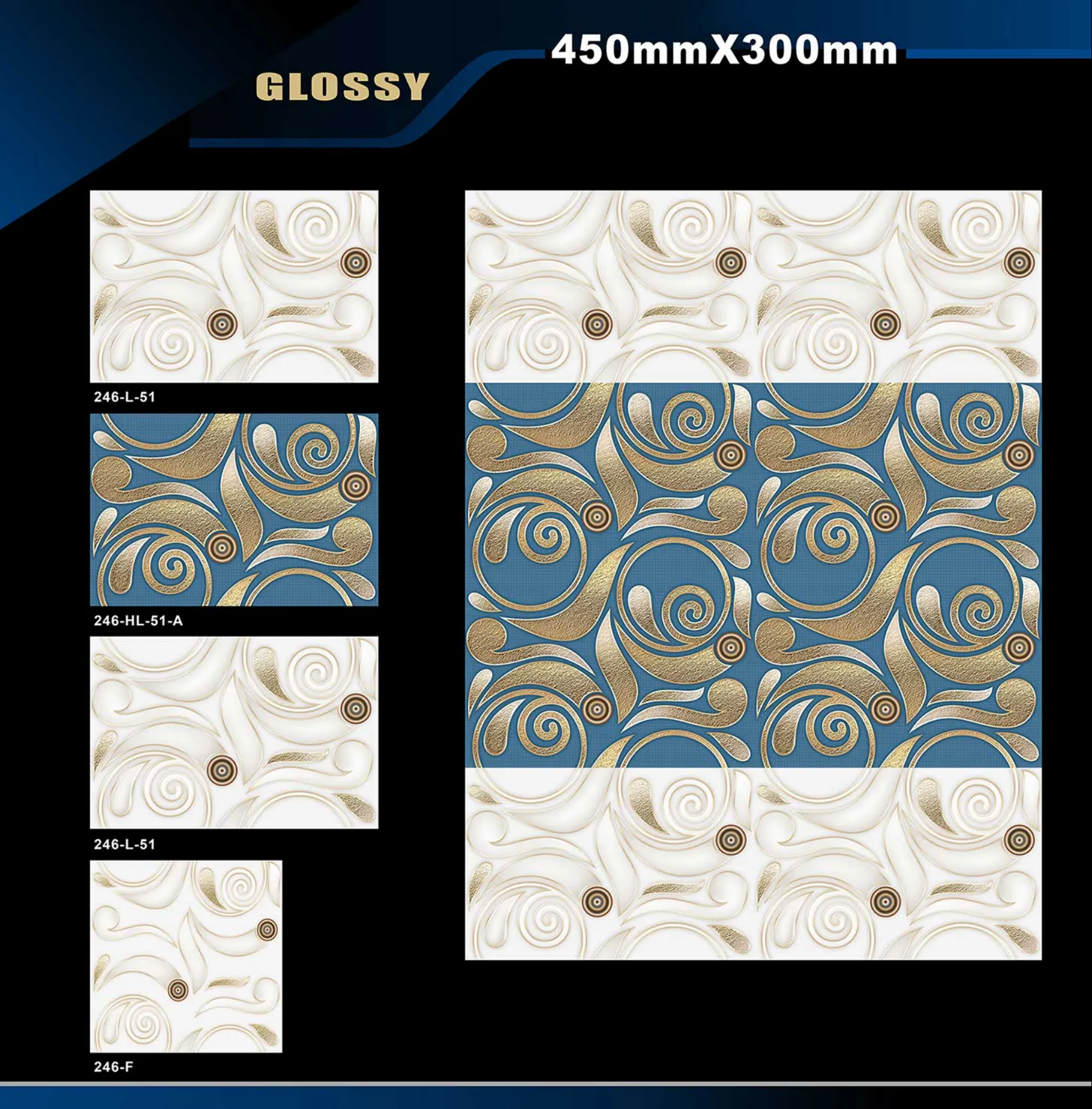 12 X 18 Glossy 105 To 316 - Design 44 - 300x450mm Glossy