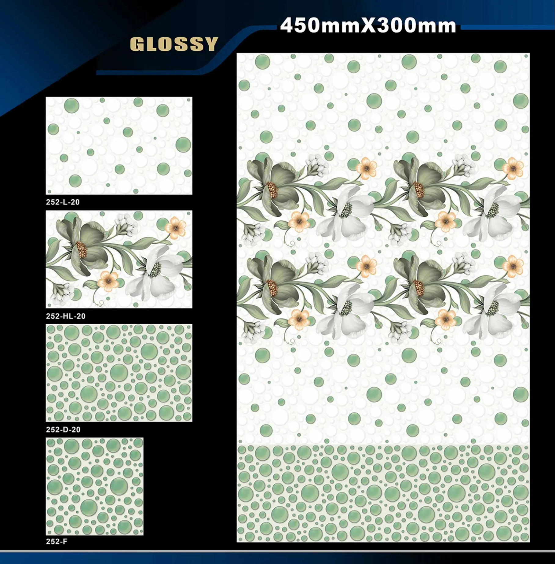 12 X 18 Glossy 105 To 316 - Design 51 - 300x450mm Glossy