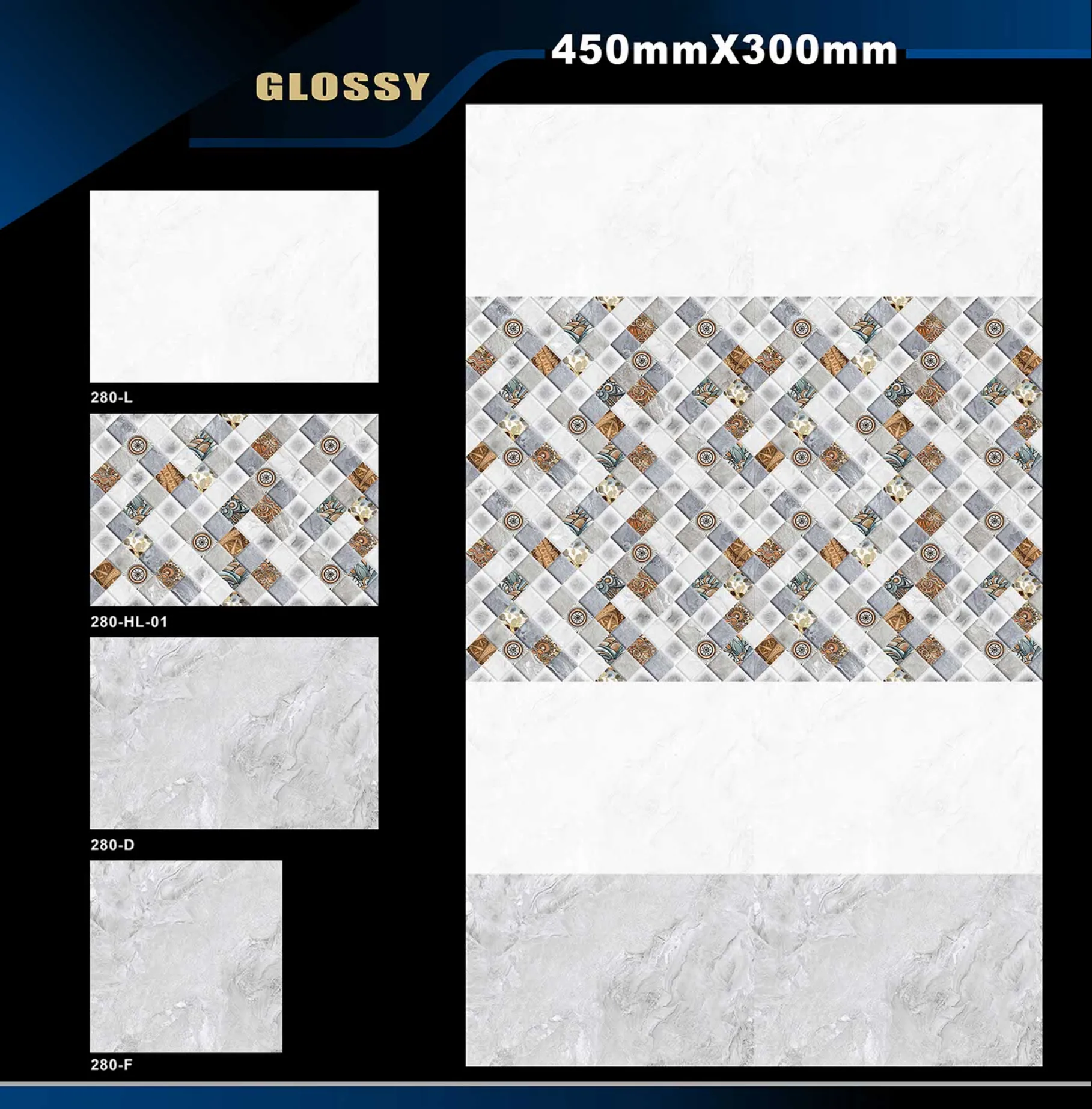 12 X 18 Glossy 105 To 316 - Design 59 - 300x450mm Glossy