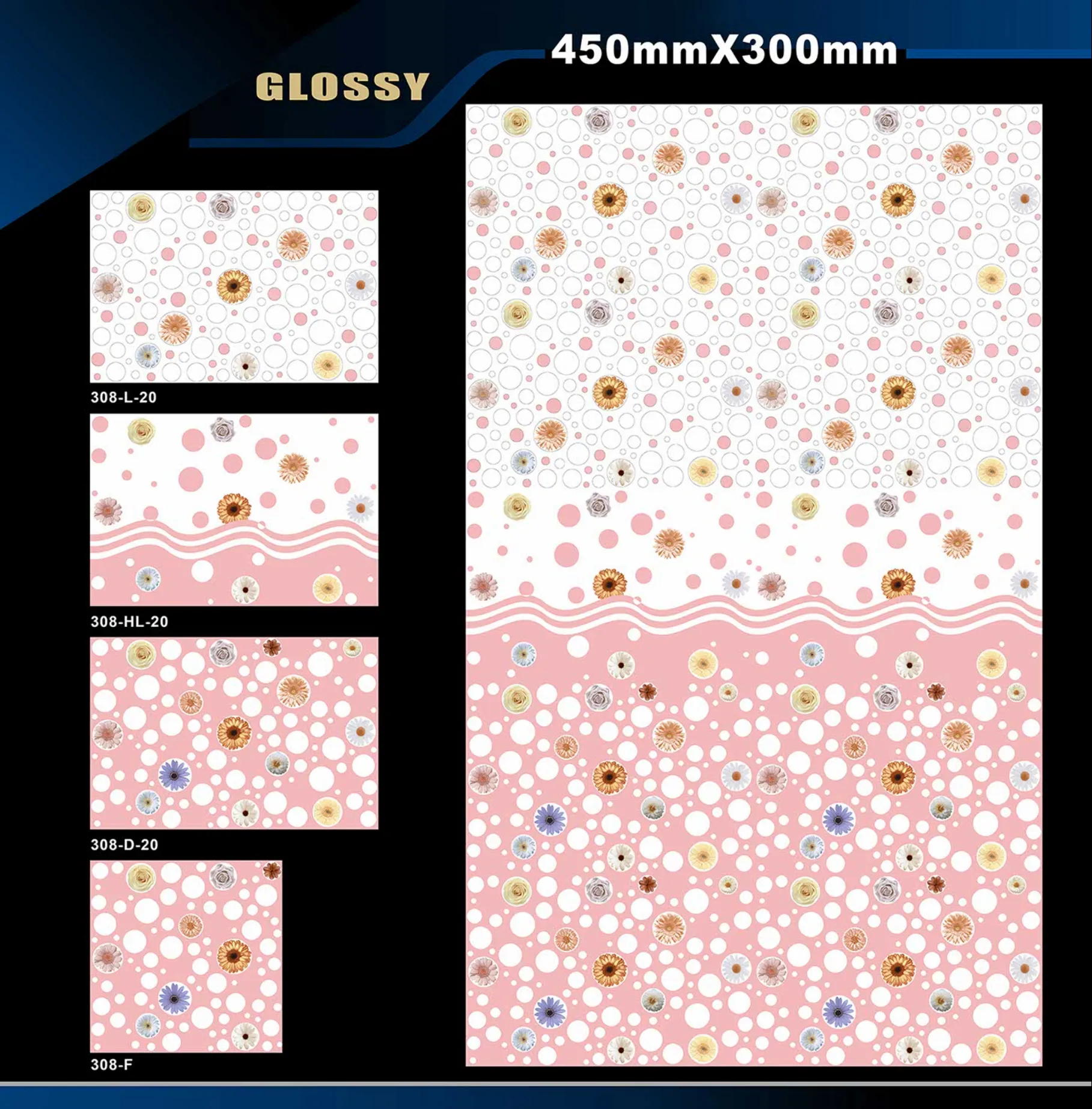 12 X 18 Glossy 105 To 316 - Design 67 - 300x450mm Glossy