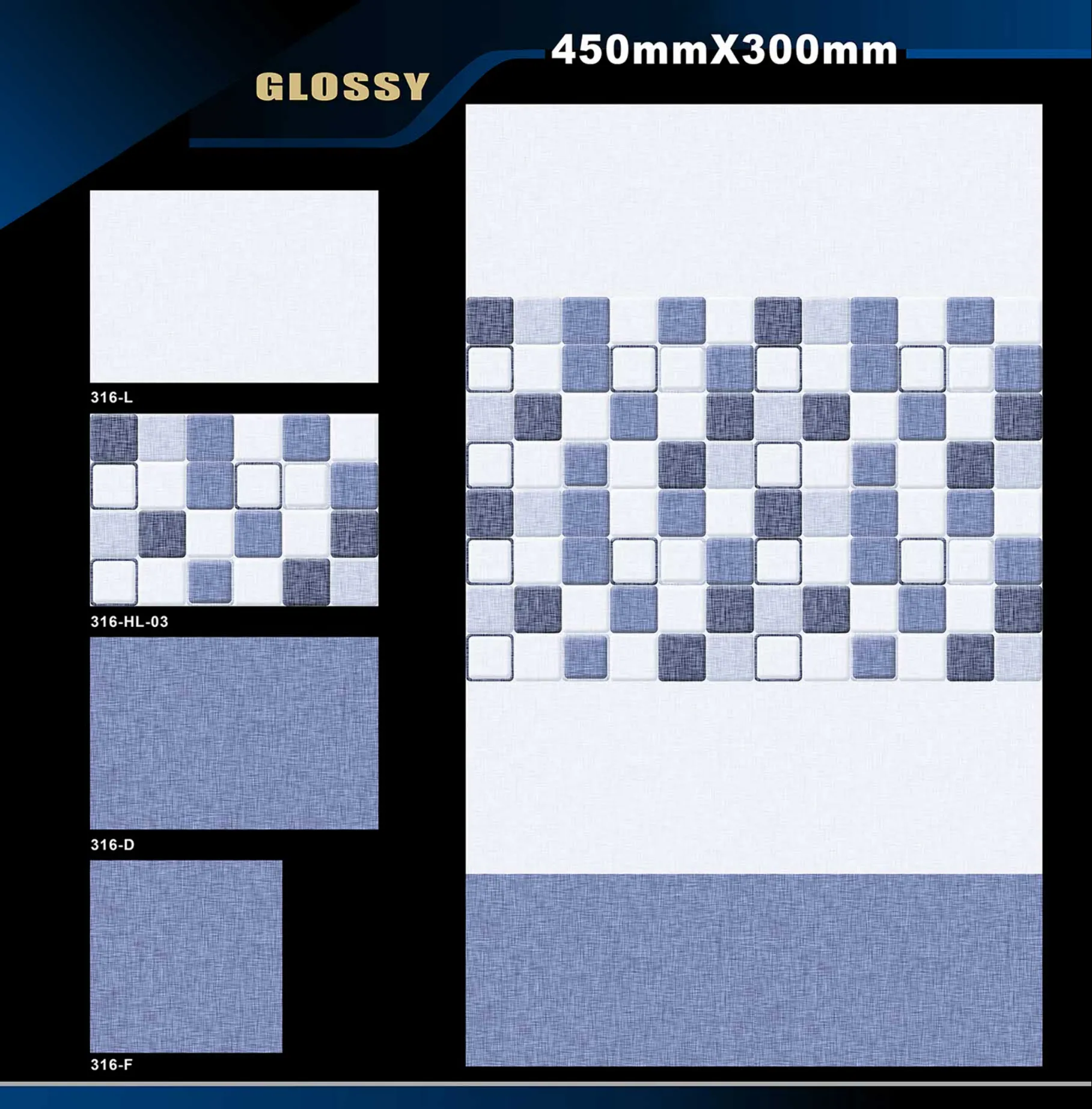 12 X 18 Glossy 105 To 316 - Design 71 - 300x450mm Glossy