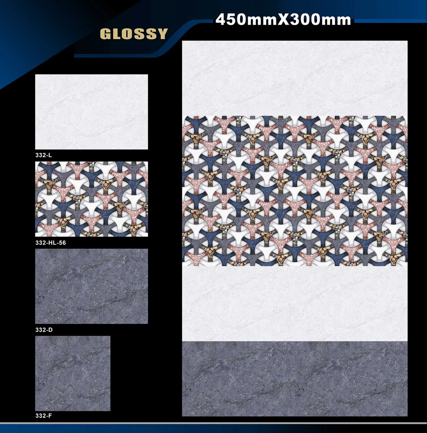 12 X 18 Glossy 317 To 415 - Design 13 - 300x450mm Glossy