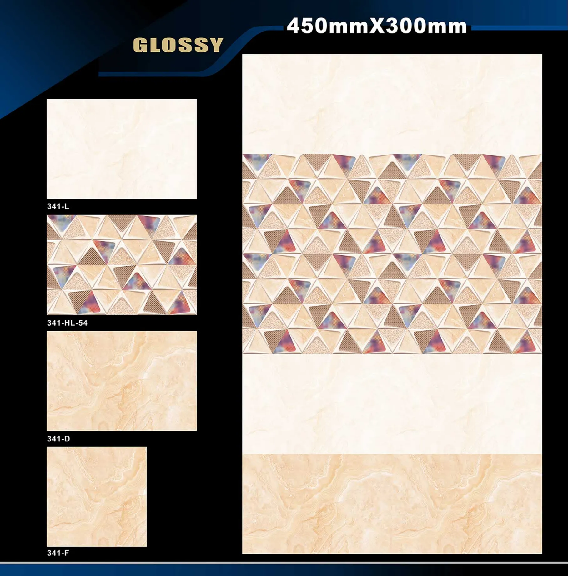 12 X 18 Glossy 317 To 415 - Design 19 - 300x450mm Glossy