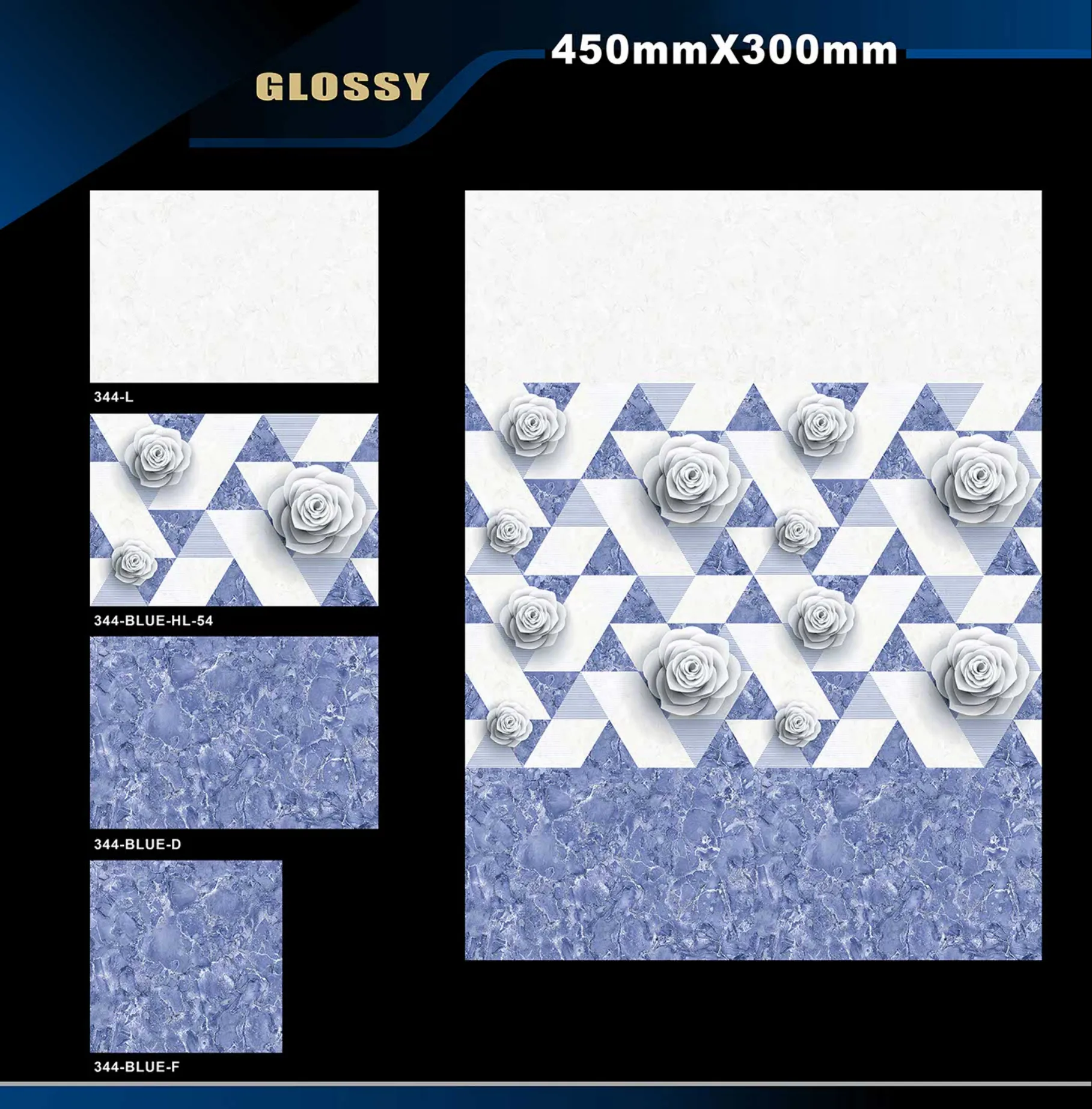 12 X 18 Glossy 317 To 415 - Design 21 - 300x450mm Glossy