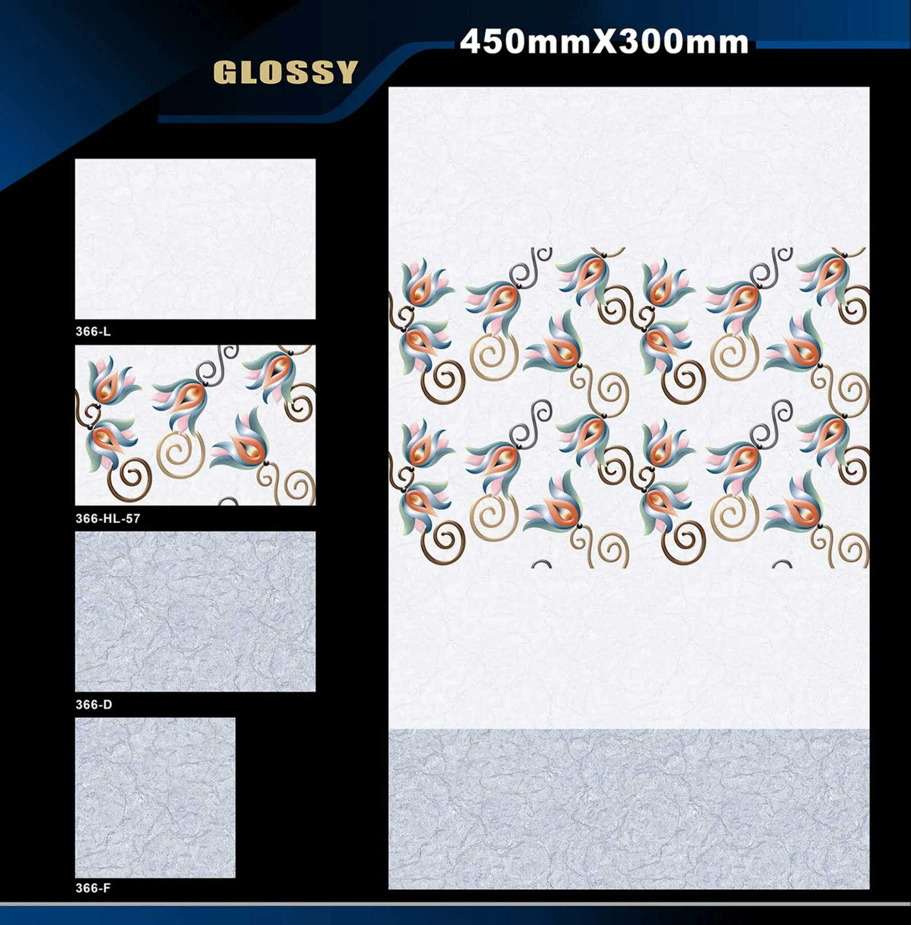 12 X 18 Glossy 317 To 415 - Design 32 - 300x450mm Glossy