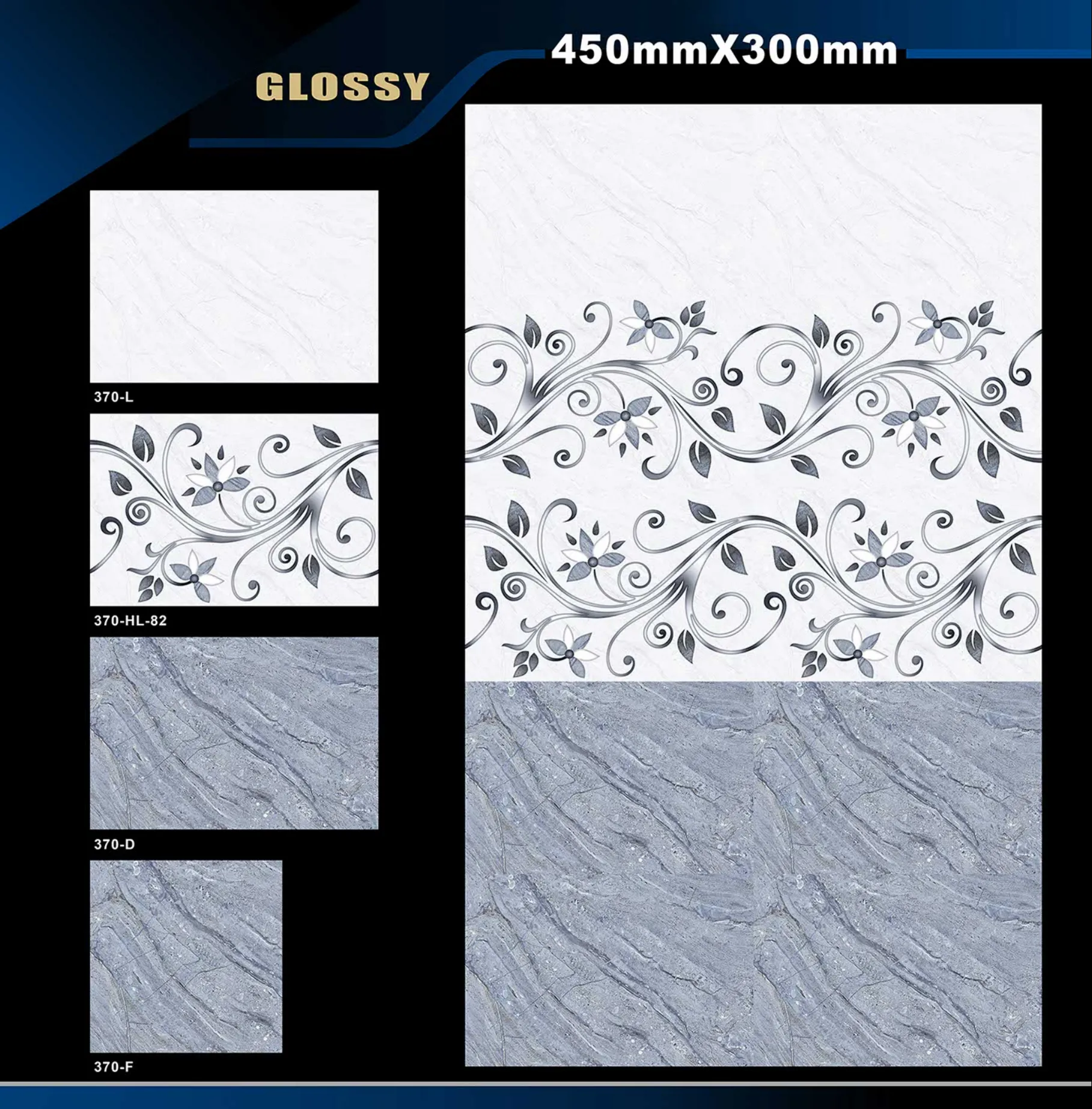 12 X 18 Glossy 317 To 415 - Design 38 - 300x450mm Glossy