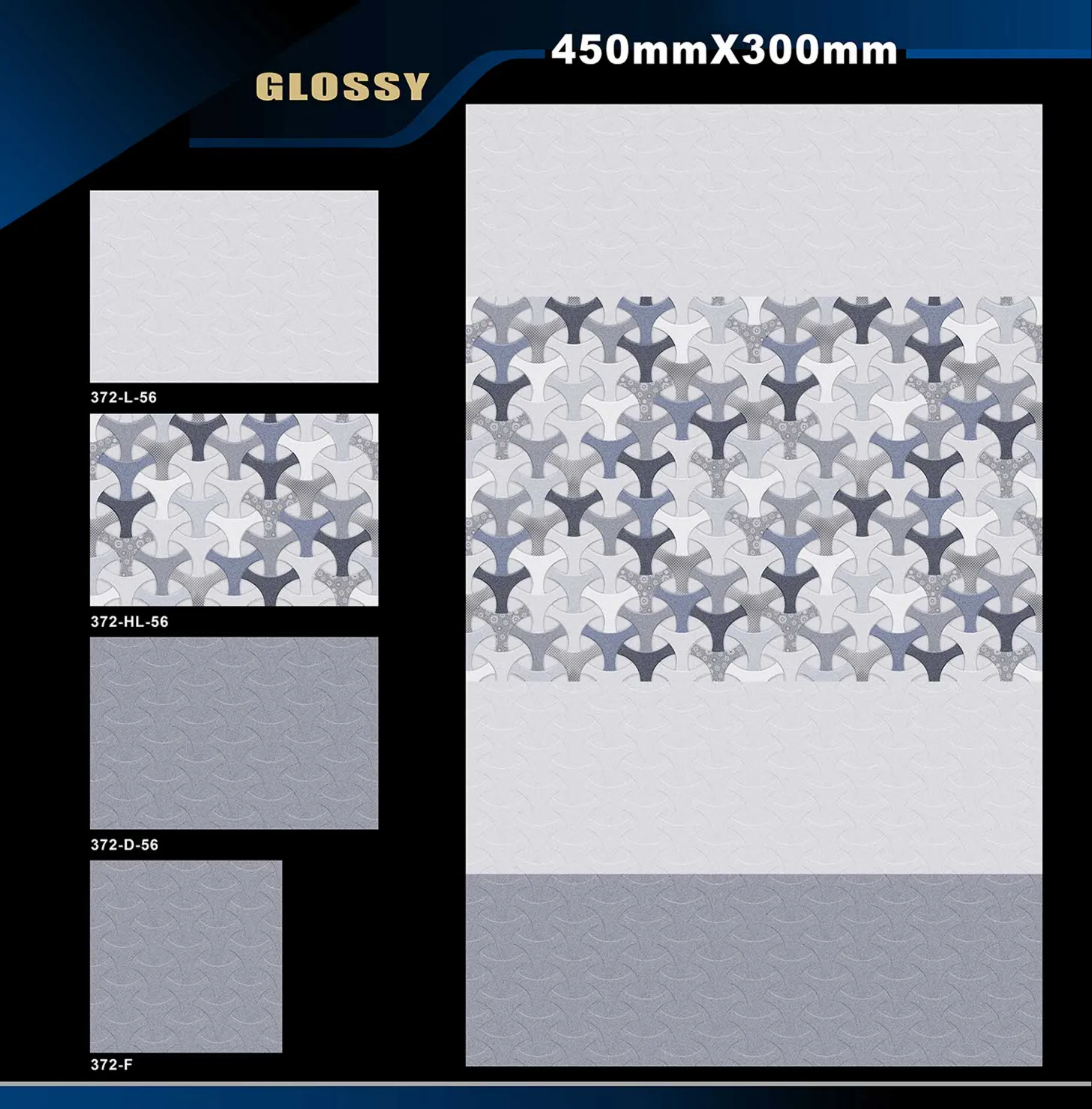 12 X 18 Glossy 317 To 415 - Design 43 - 300x450mm Glossy