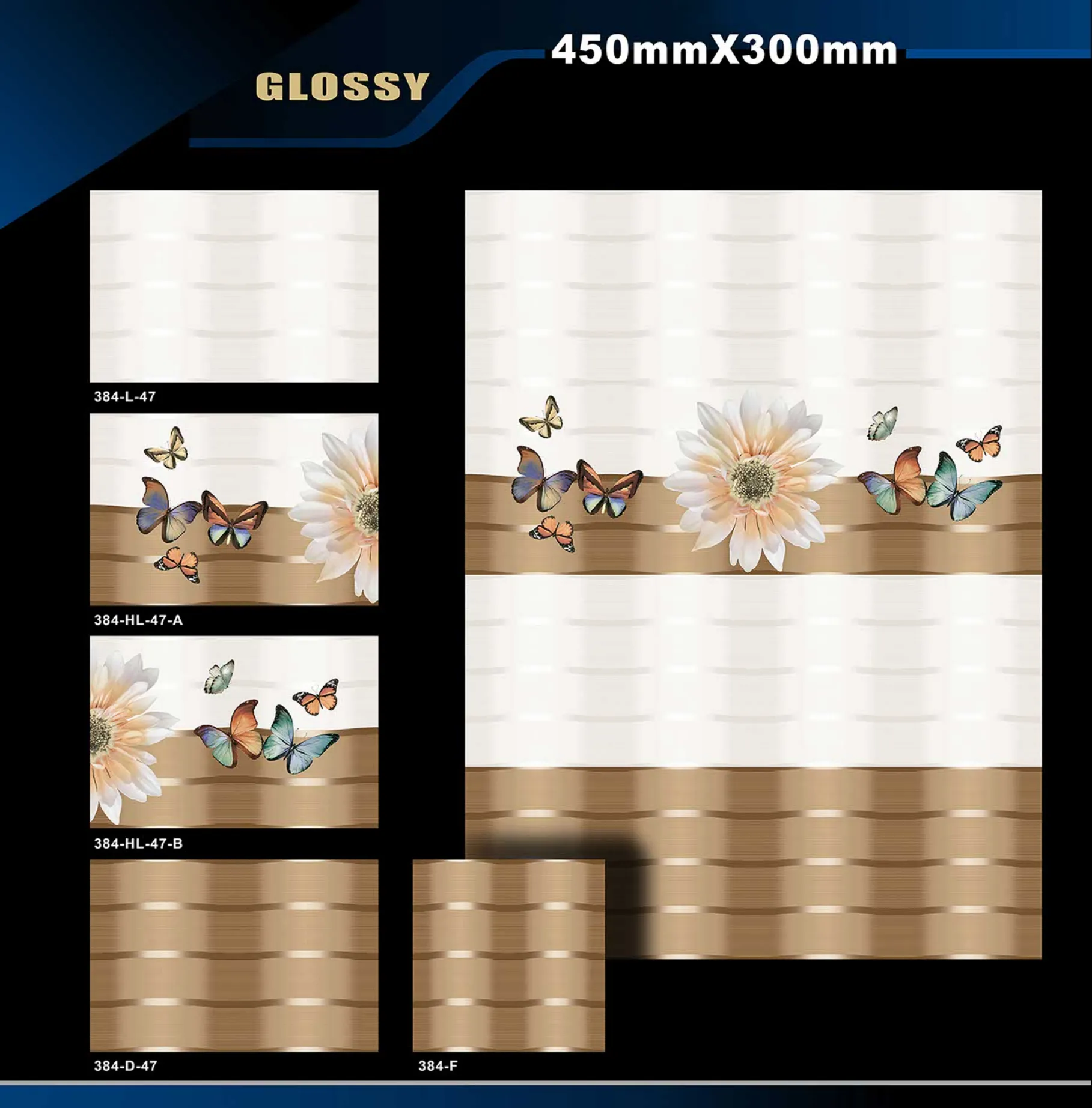 12 X 18 Glossy 317 To 415 - Design 48 - 300x450mm Glossy