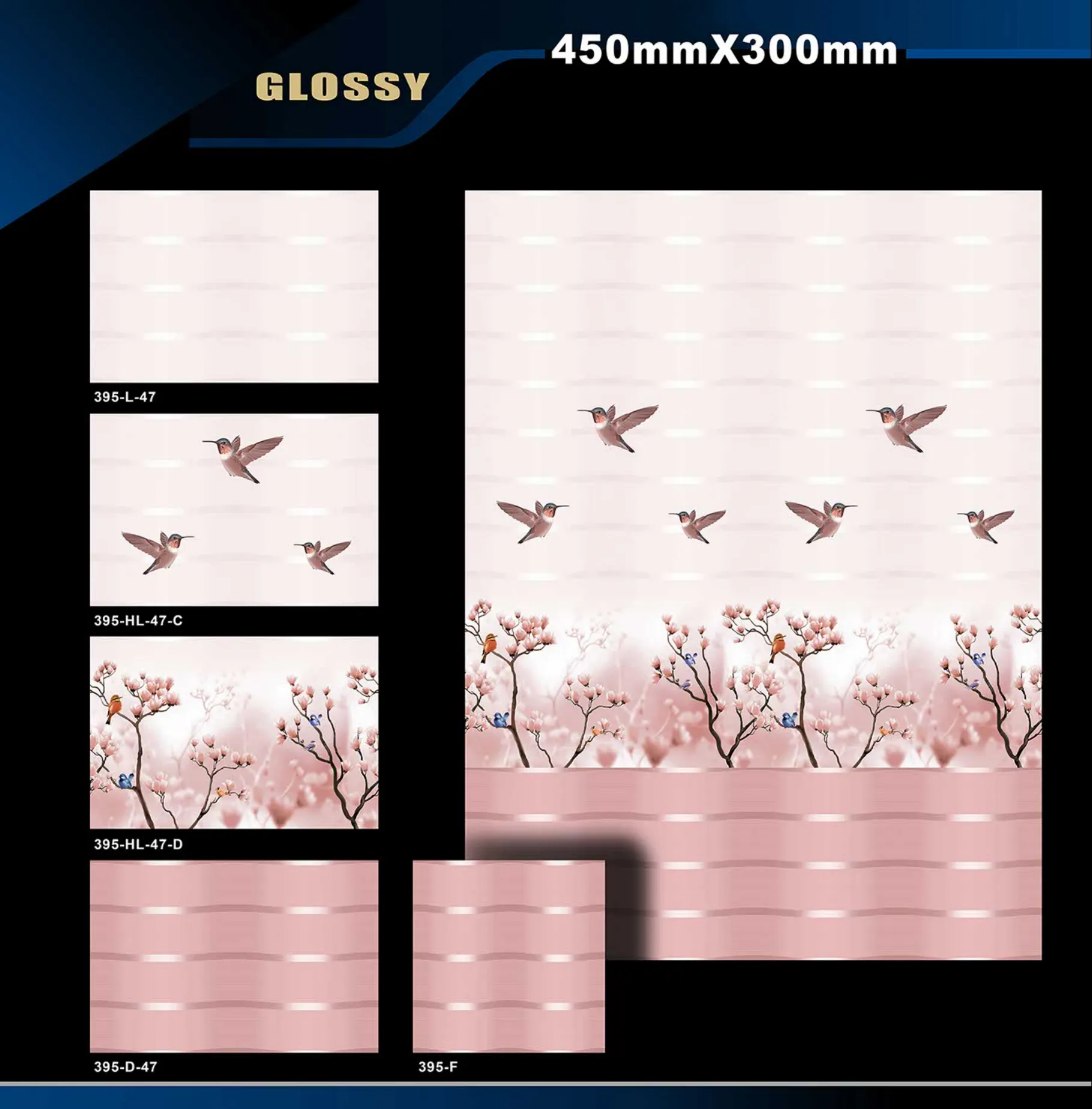 12 X 18 Glossy 317 To 415 - Design 60 - 300x450mm Glossy