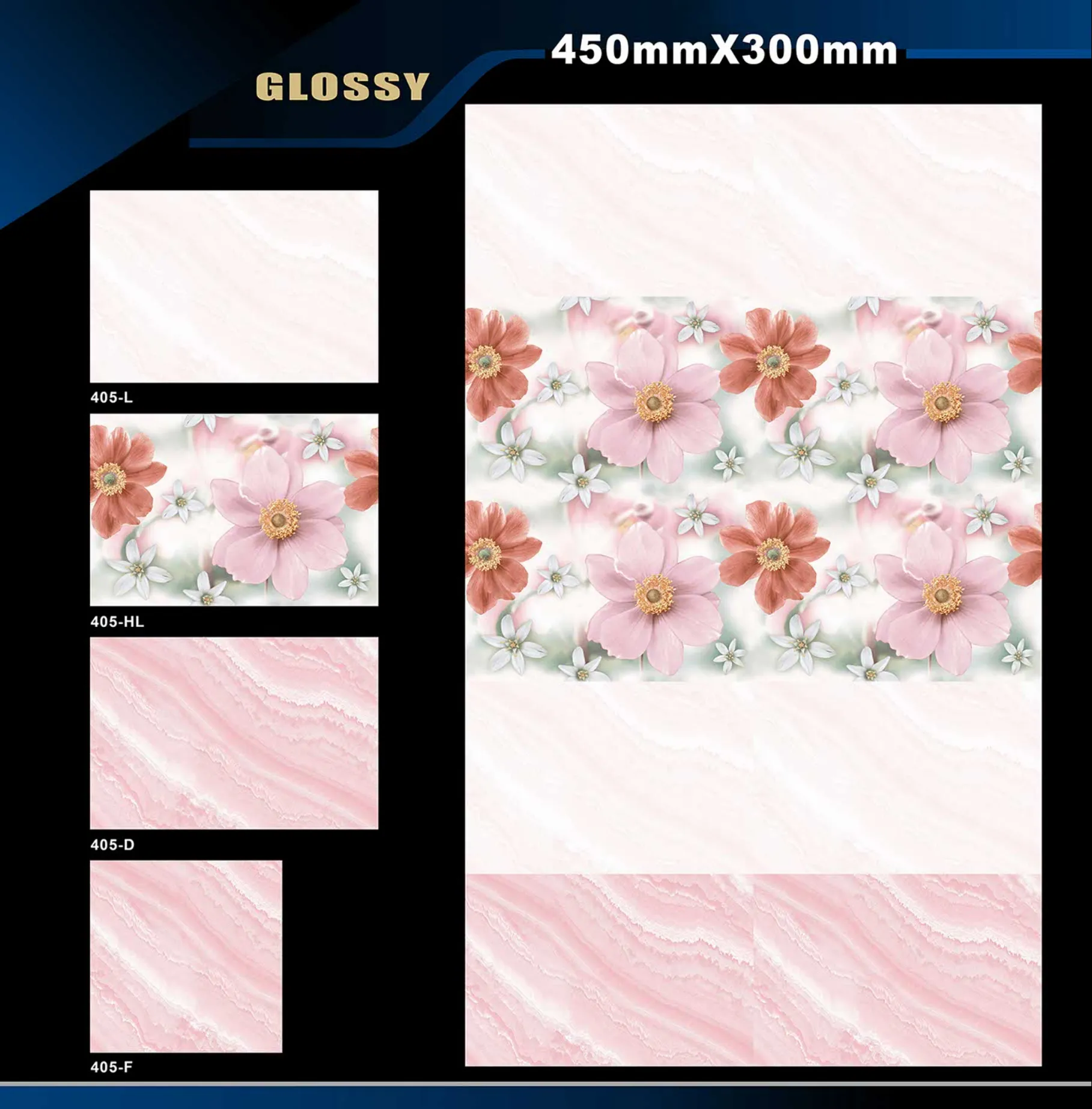 12 X 18 Glossy 317 To 415 - Design 62 - 300x450mm Glossy